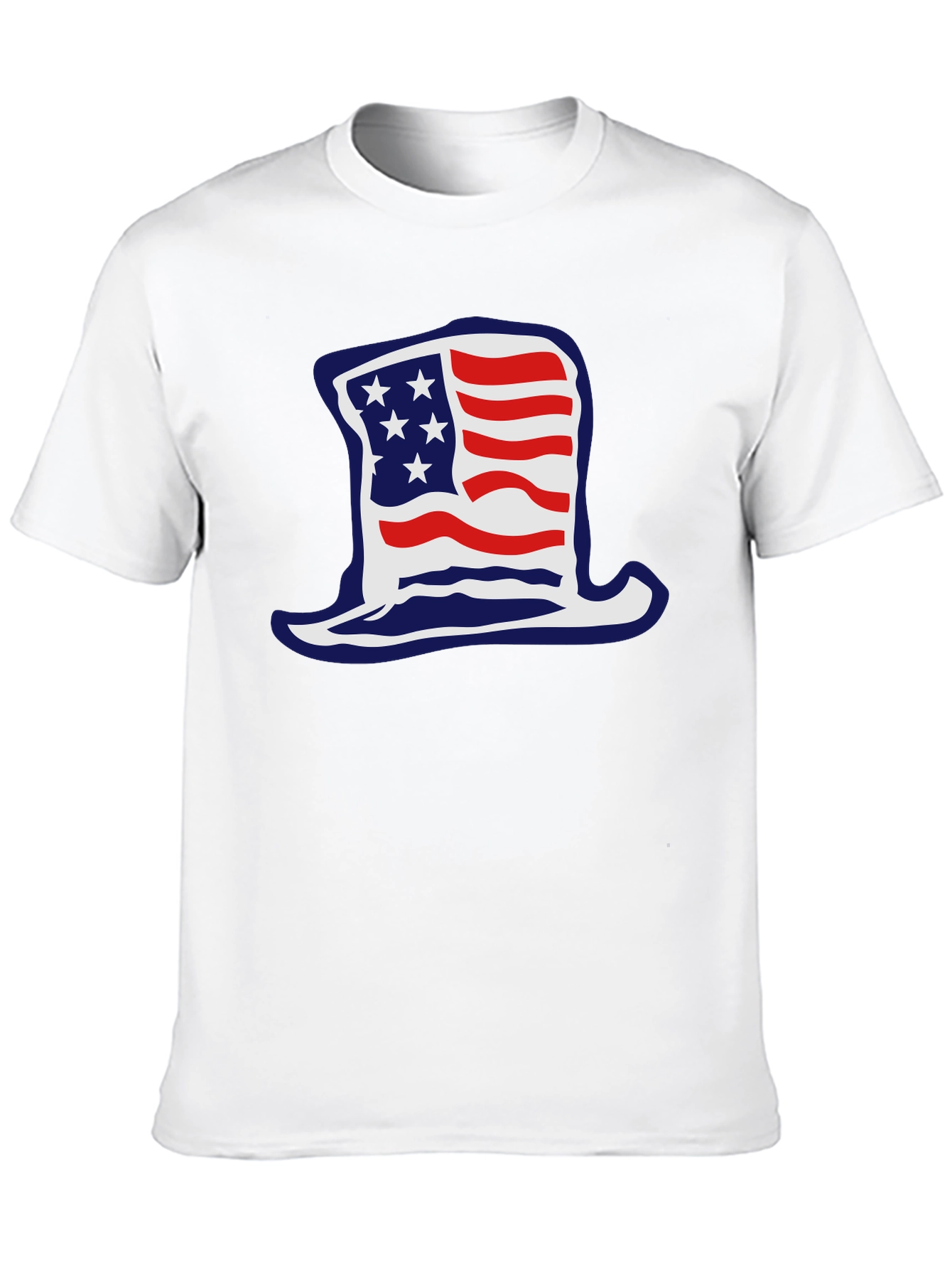 Patriotic Hat Graphic T-Shirt - USA Pride