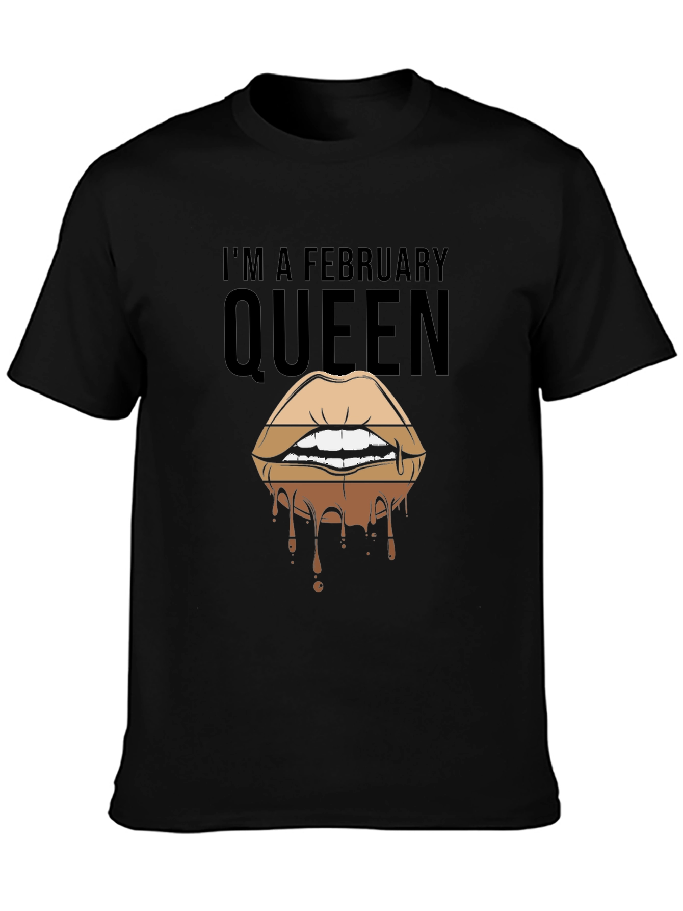 February Queen Lips Drip Graphic Tee