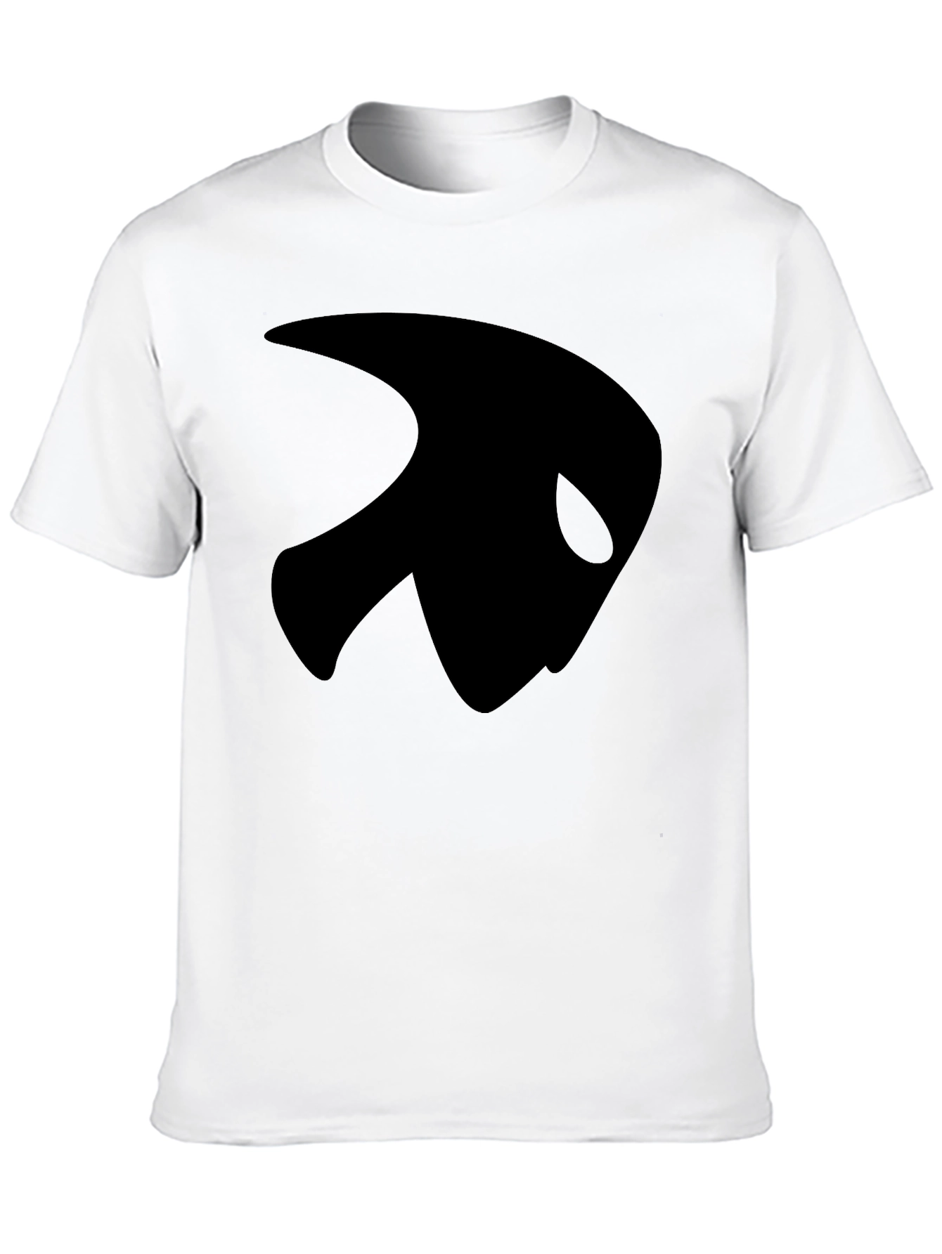 Black T-Shirt with Abstract Design