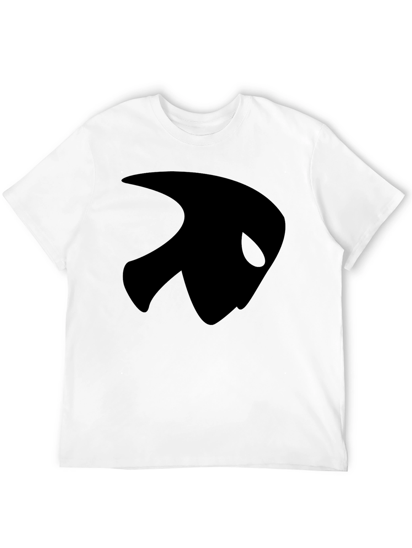 Black T-Shirt with Abstract Design