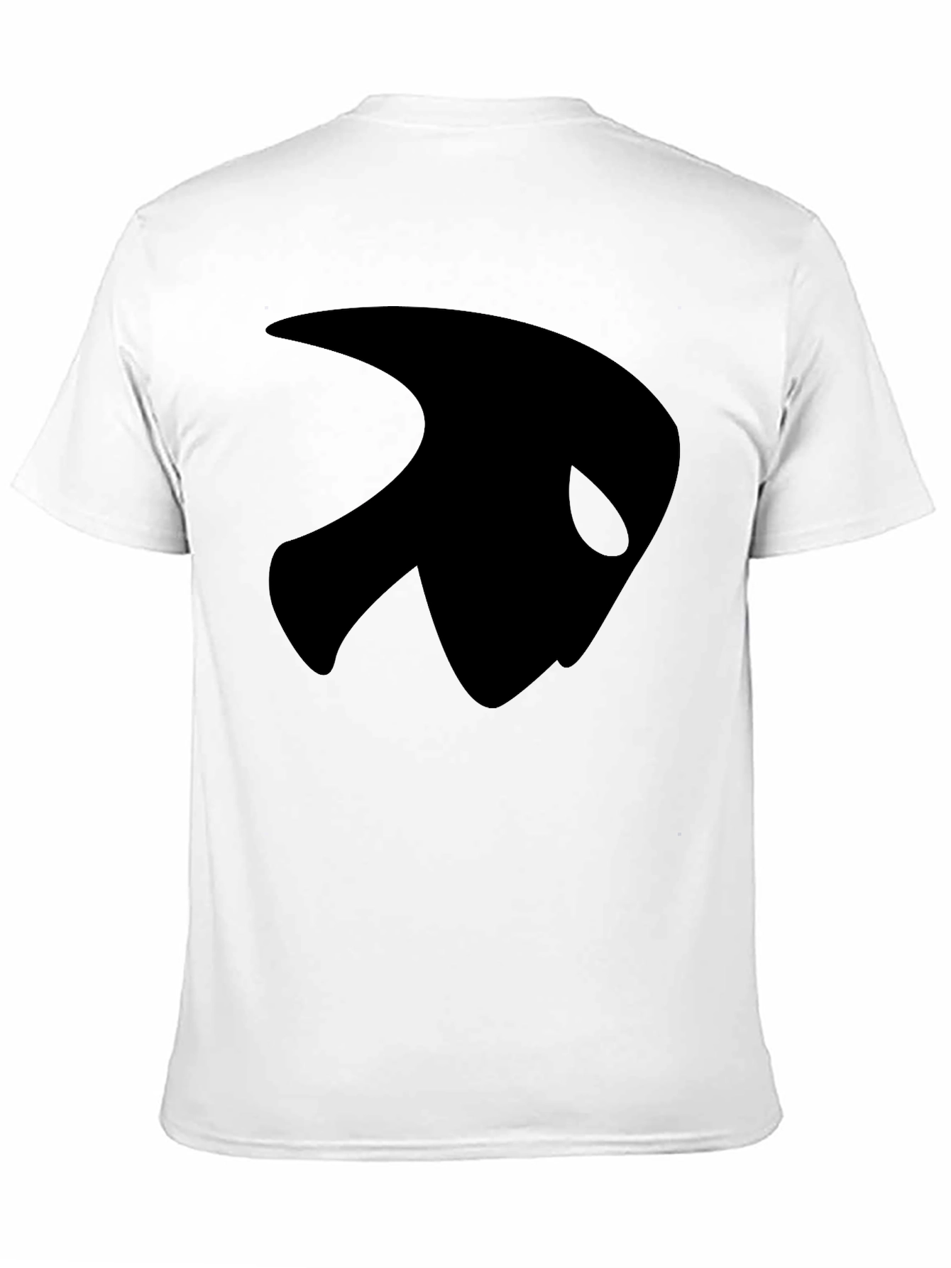 Black T-Shirt with Abstract Design