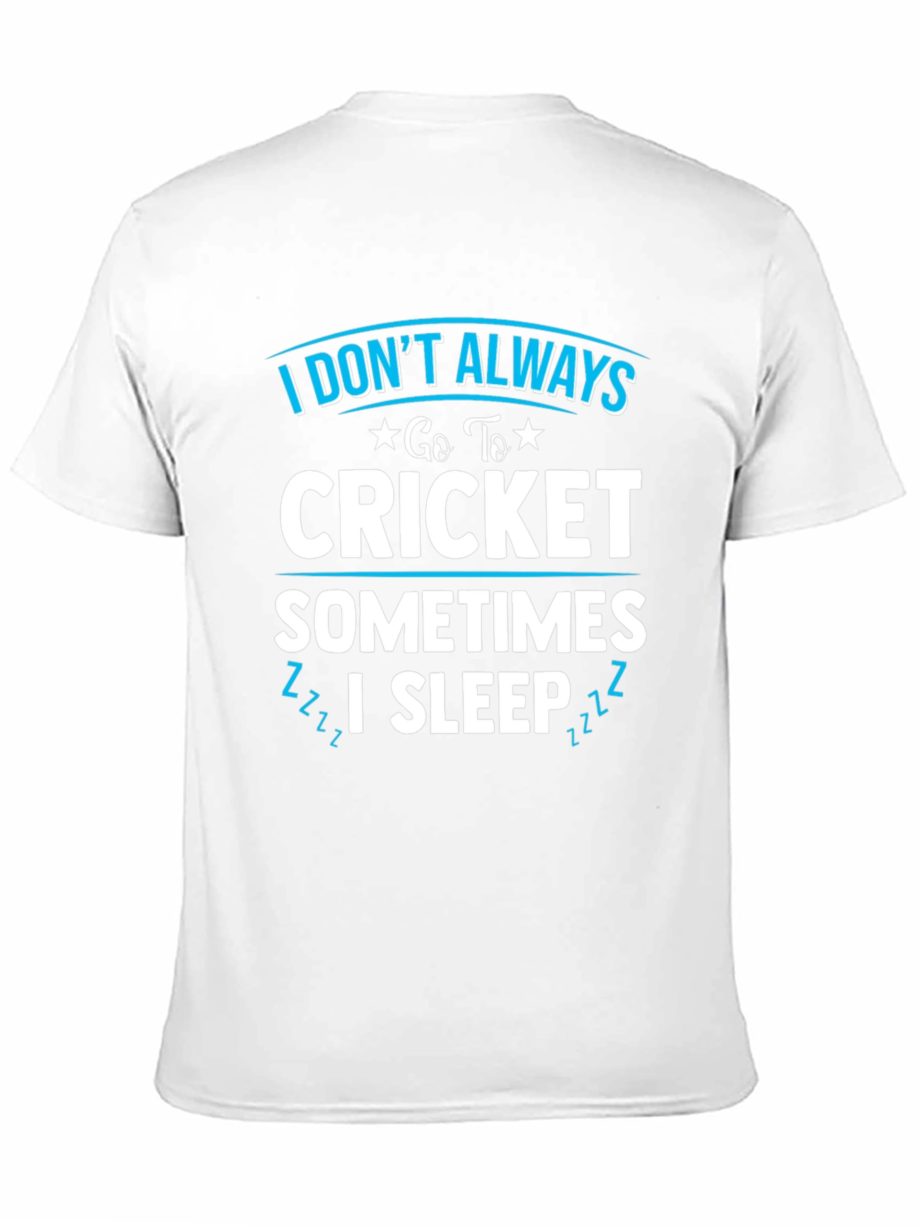 Funny Cricket & Sleep Graphic T-Shirt