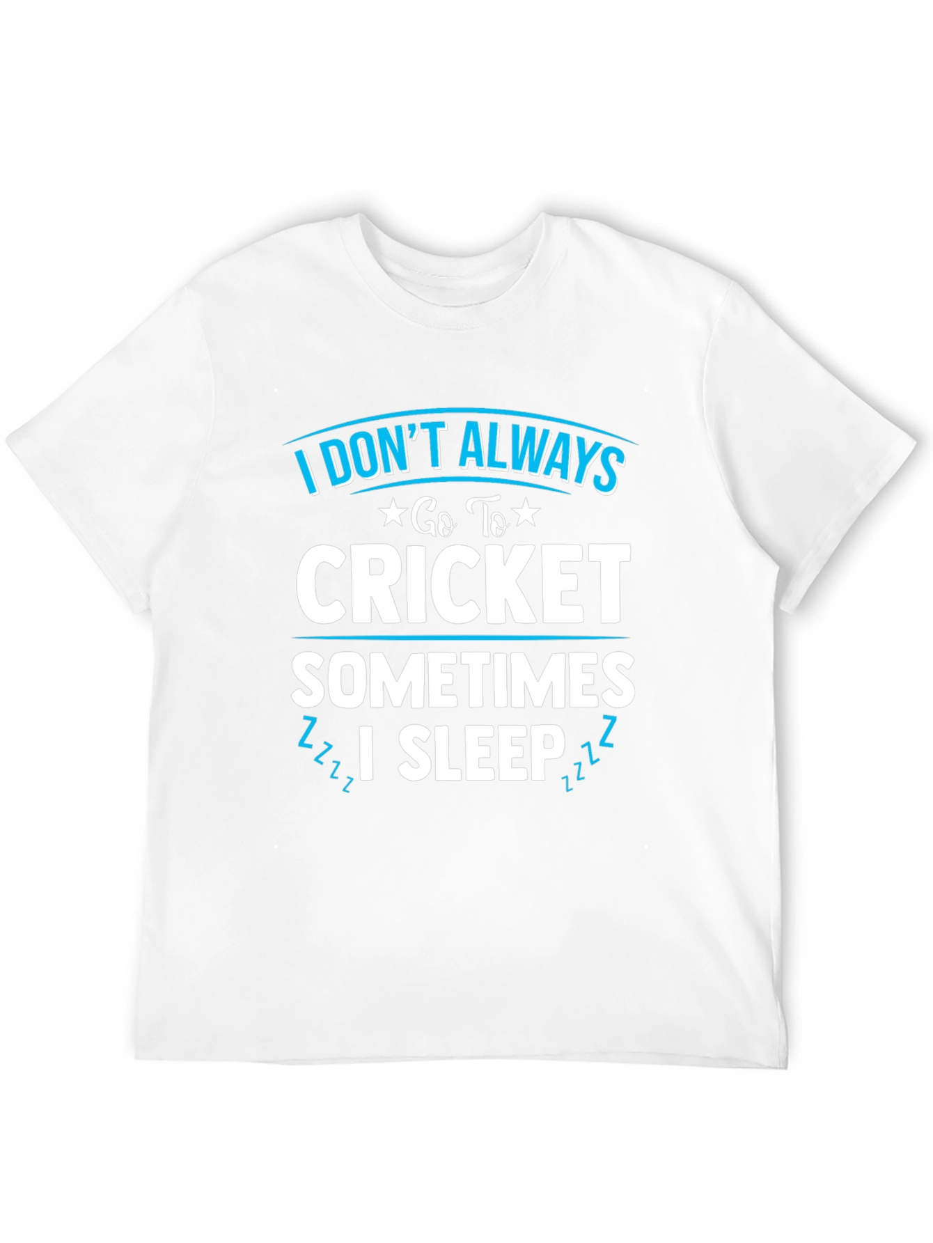 Funny Cricket & Sleep Graphic T-Shirt