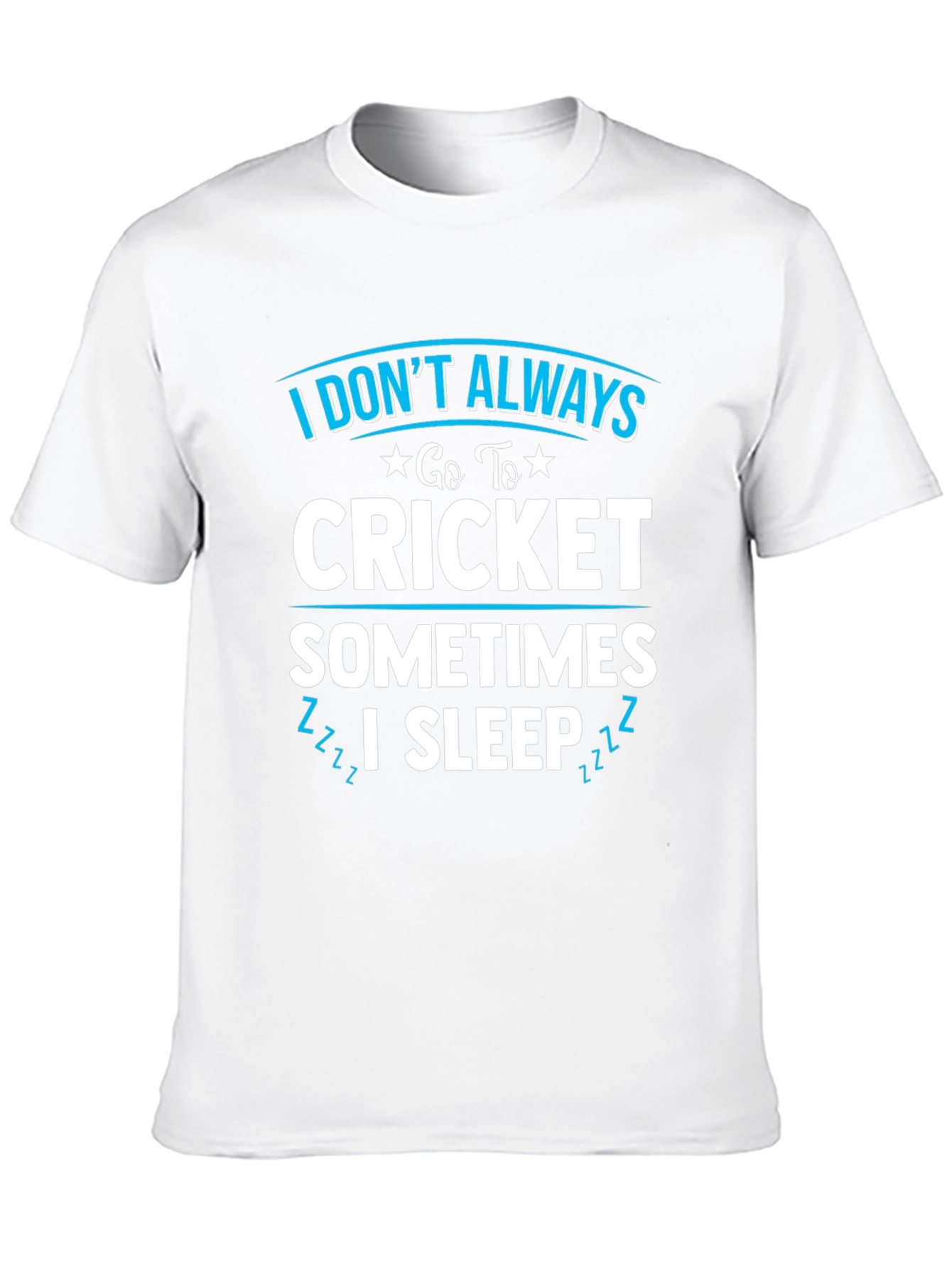 Funny Cricket & Sleep Graphic T-Shirt