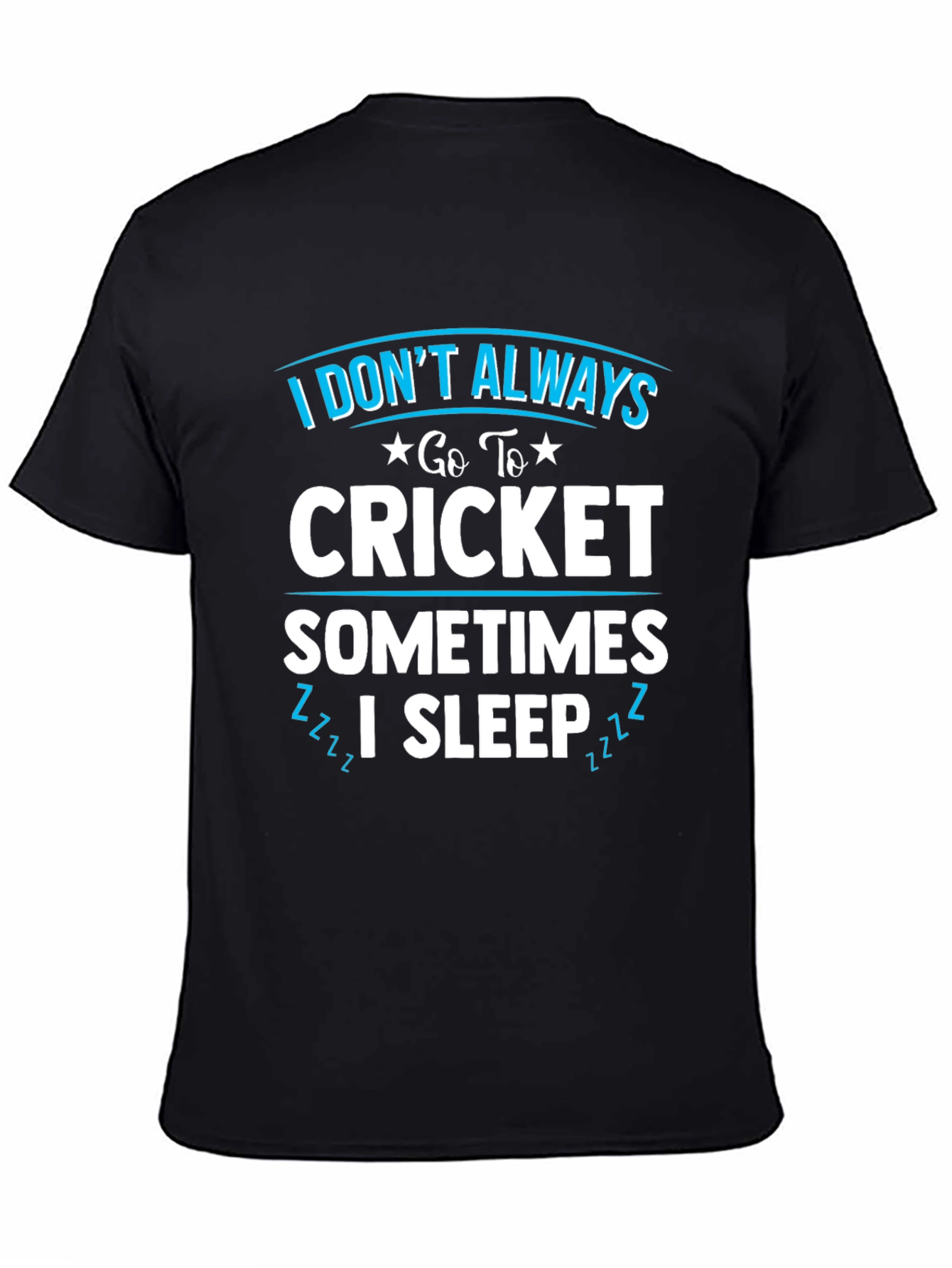 Funny Cricket & Sleep Graphic T-Shirt