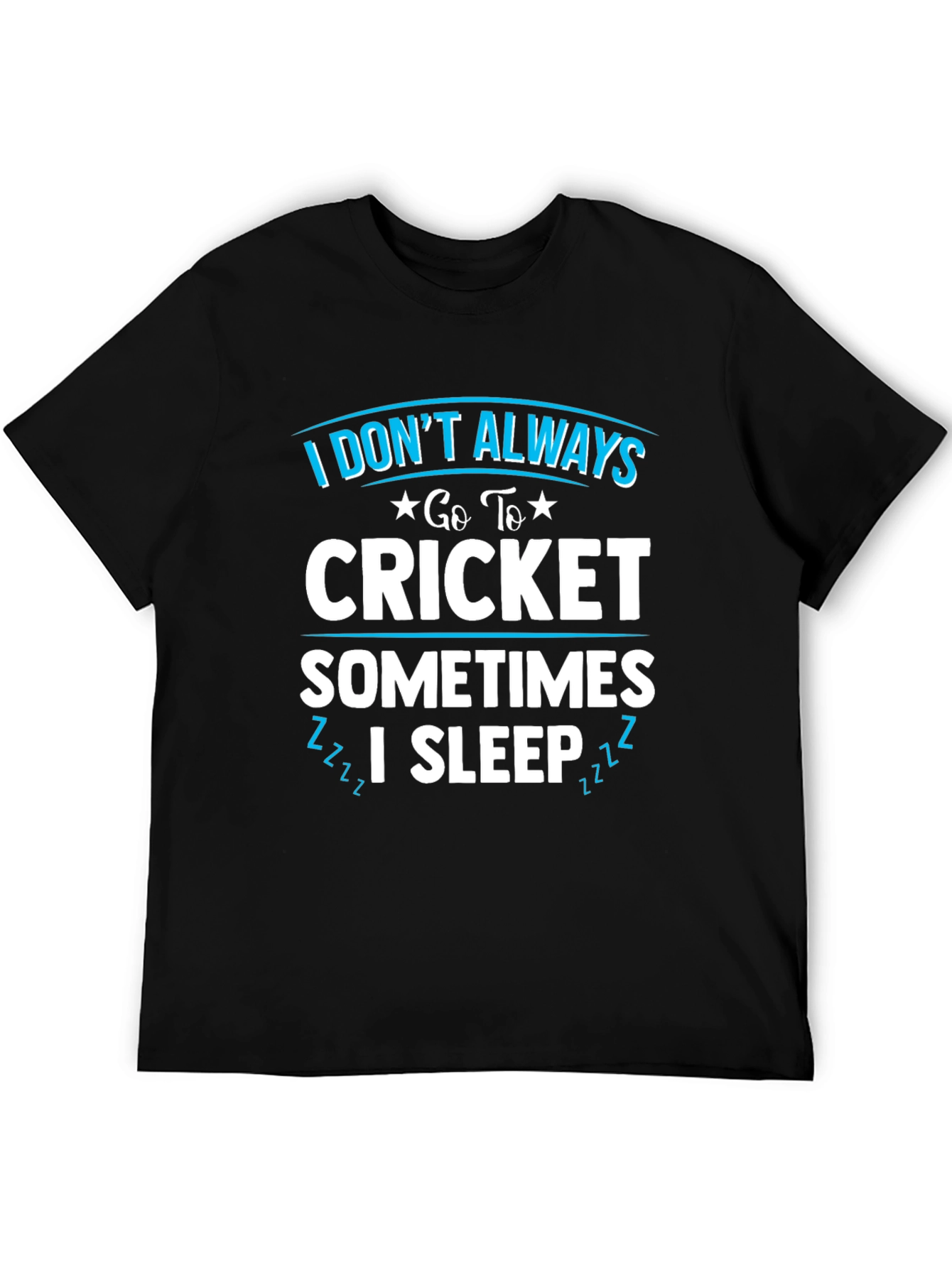 Funny Cricket & Sleep Graphic T-Shirt
