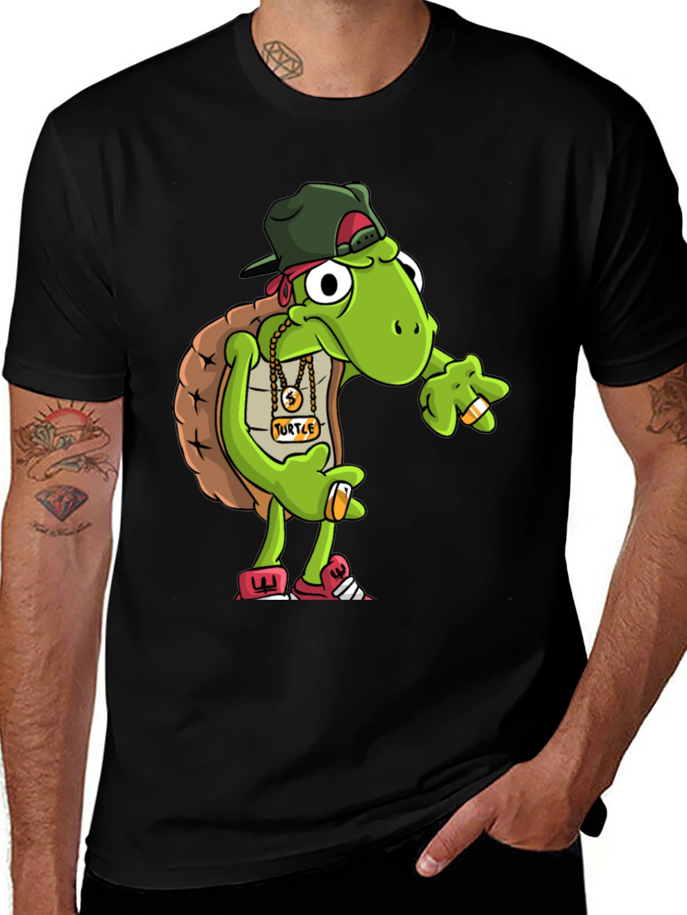 Gangster Turtle Graphic Tee