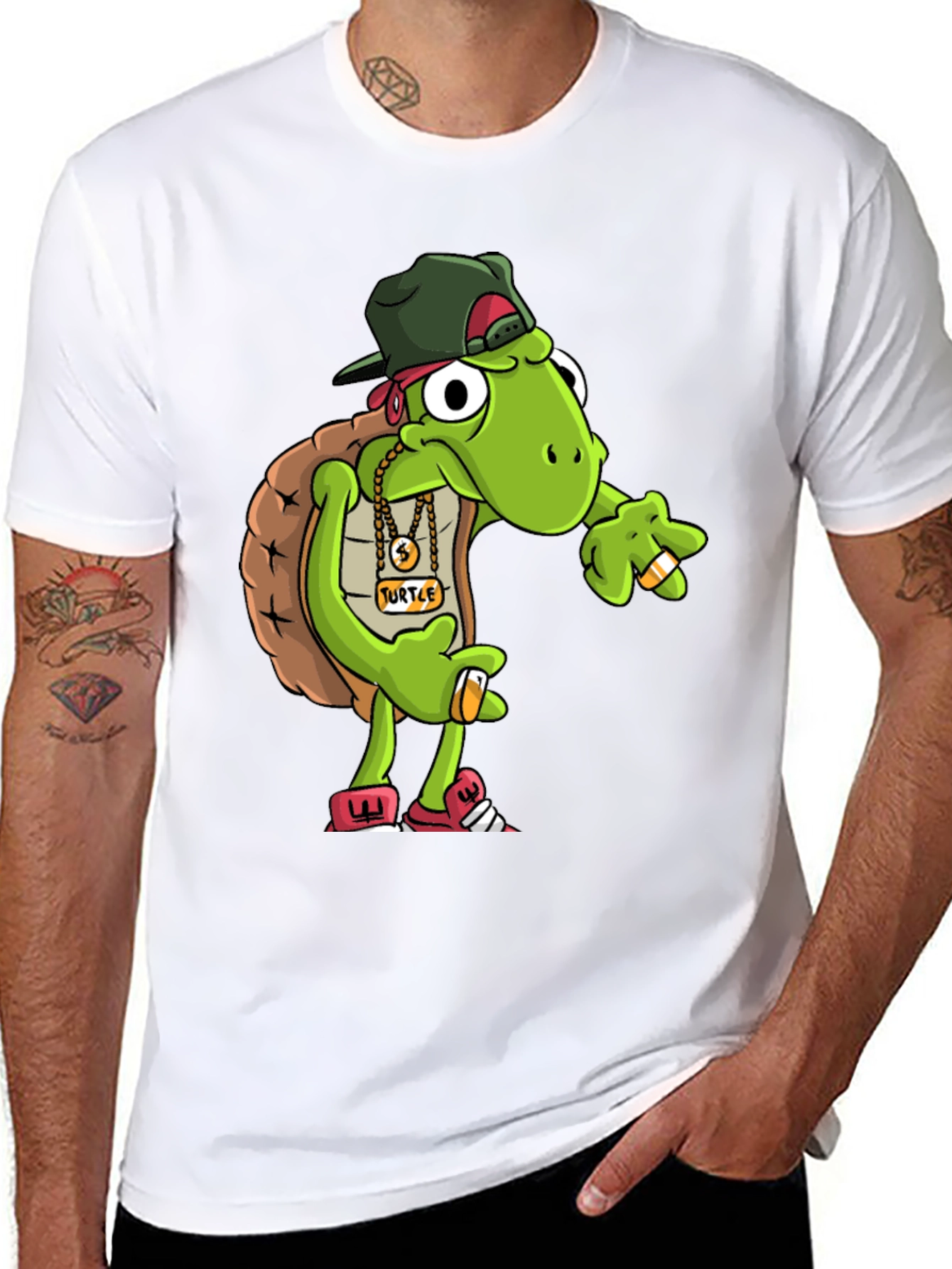 Gangster Turtle Graphic Tee