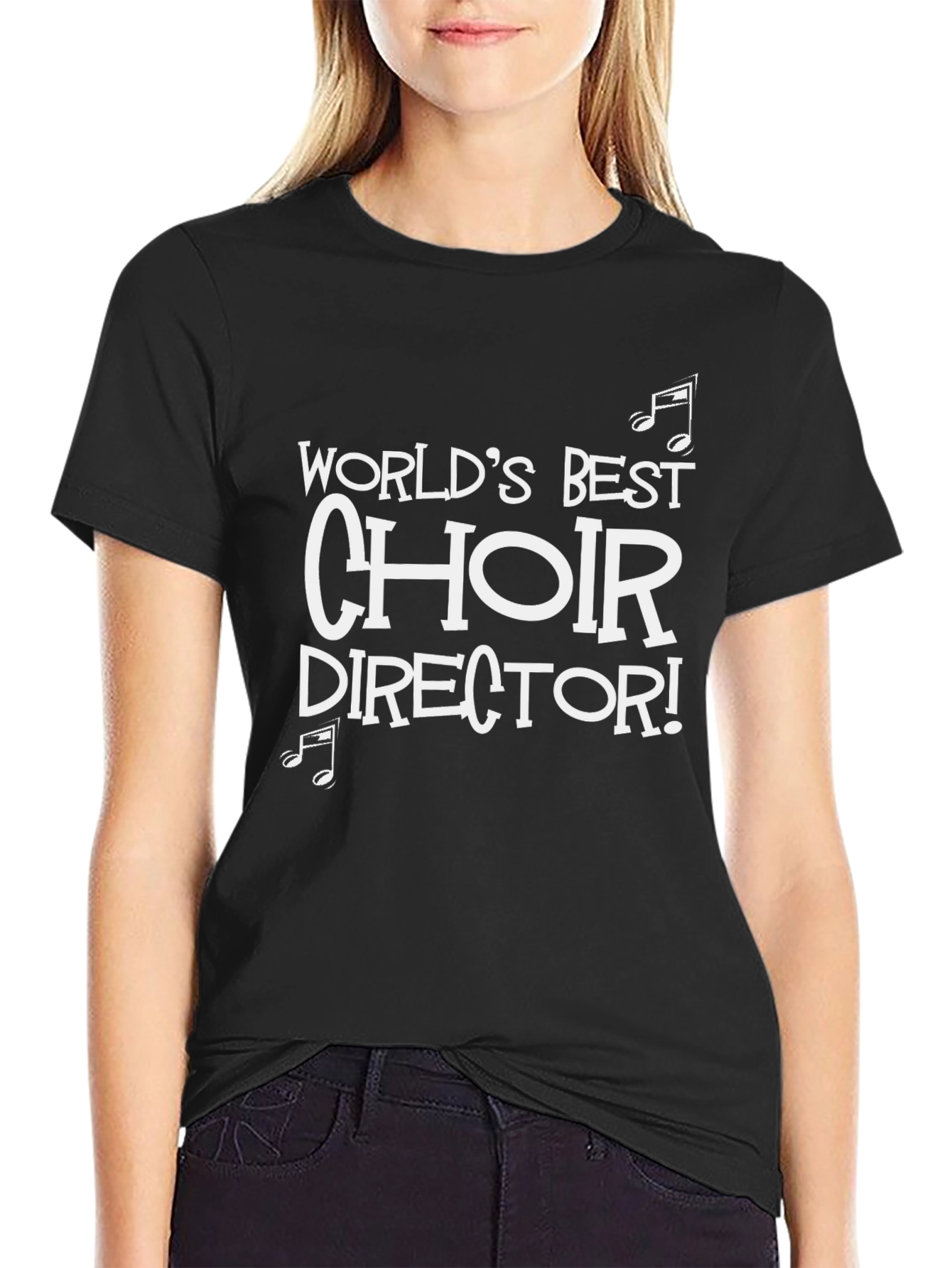 Worlds Best Choir Director Black T-Shirt