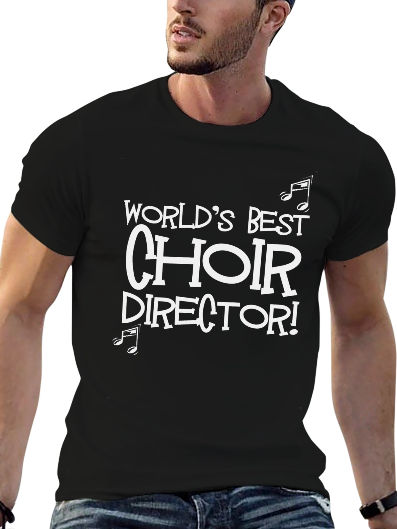 Worlds Best Choir Director Black T-Shirt