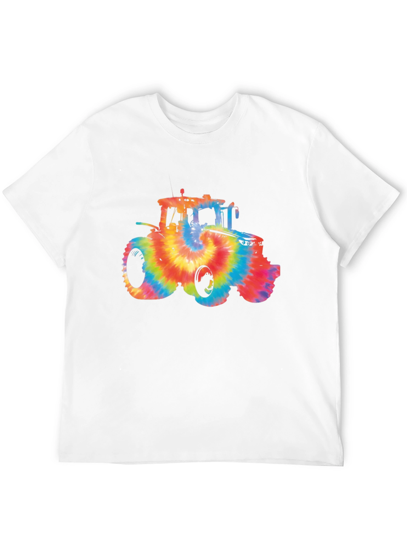 Tie Dye Tractor Graphic T-Shirt