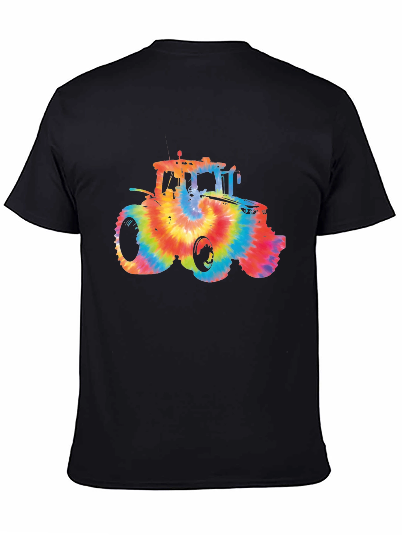 Tie Dye Tractor Graphic T-Shirt
