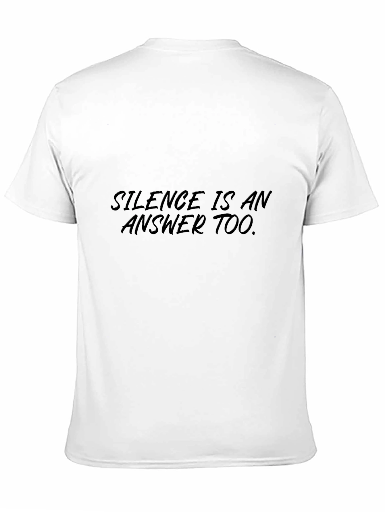 Silence is an Answer Tee - Black