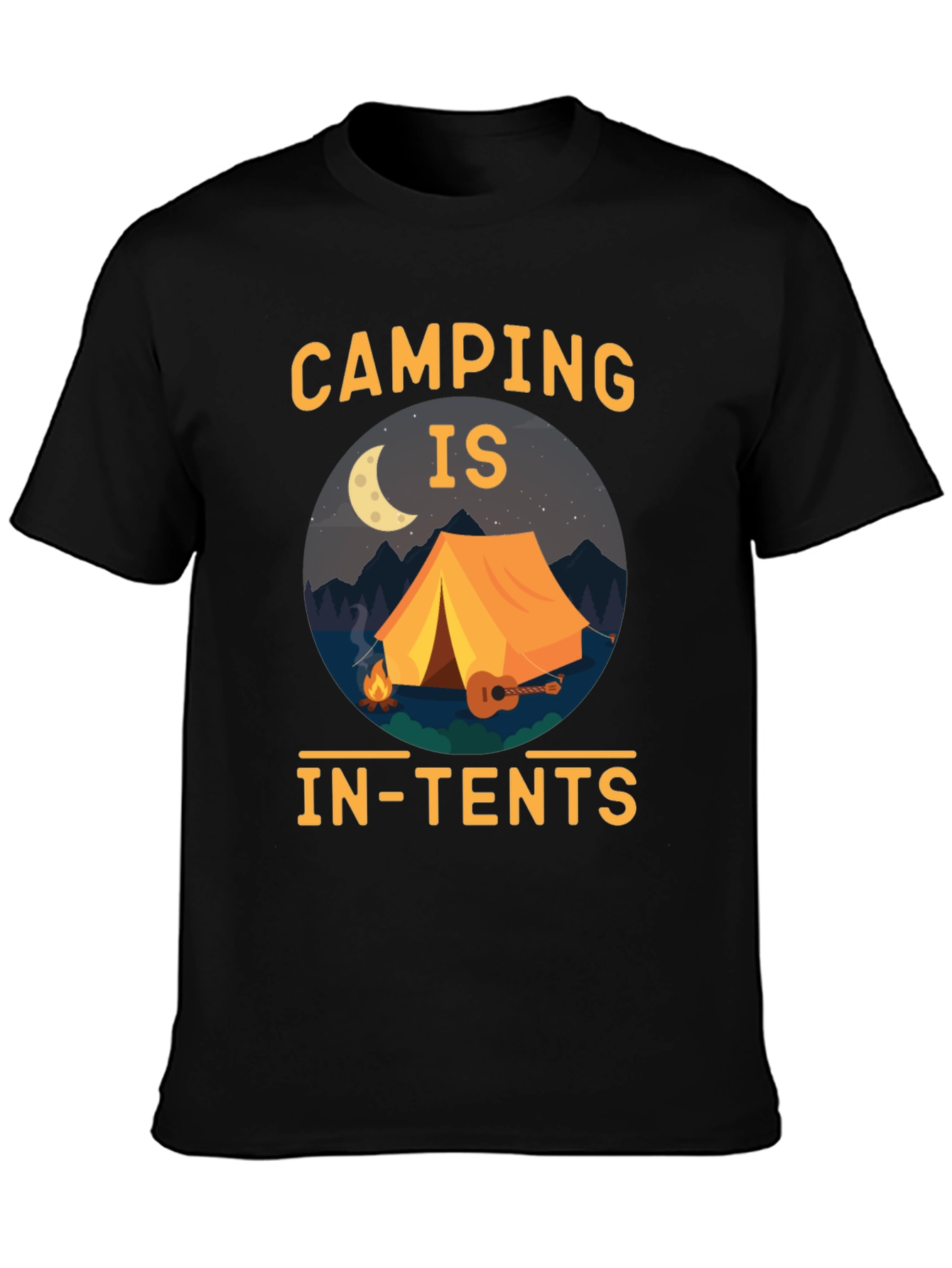Camping Is In-Tents Graphic T-Shirt