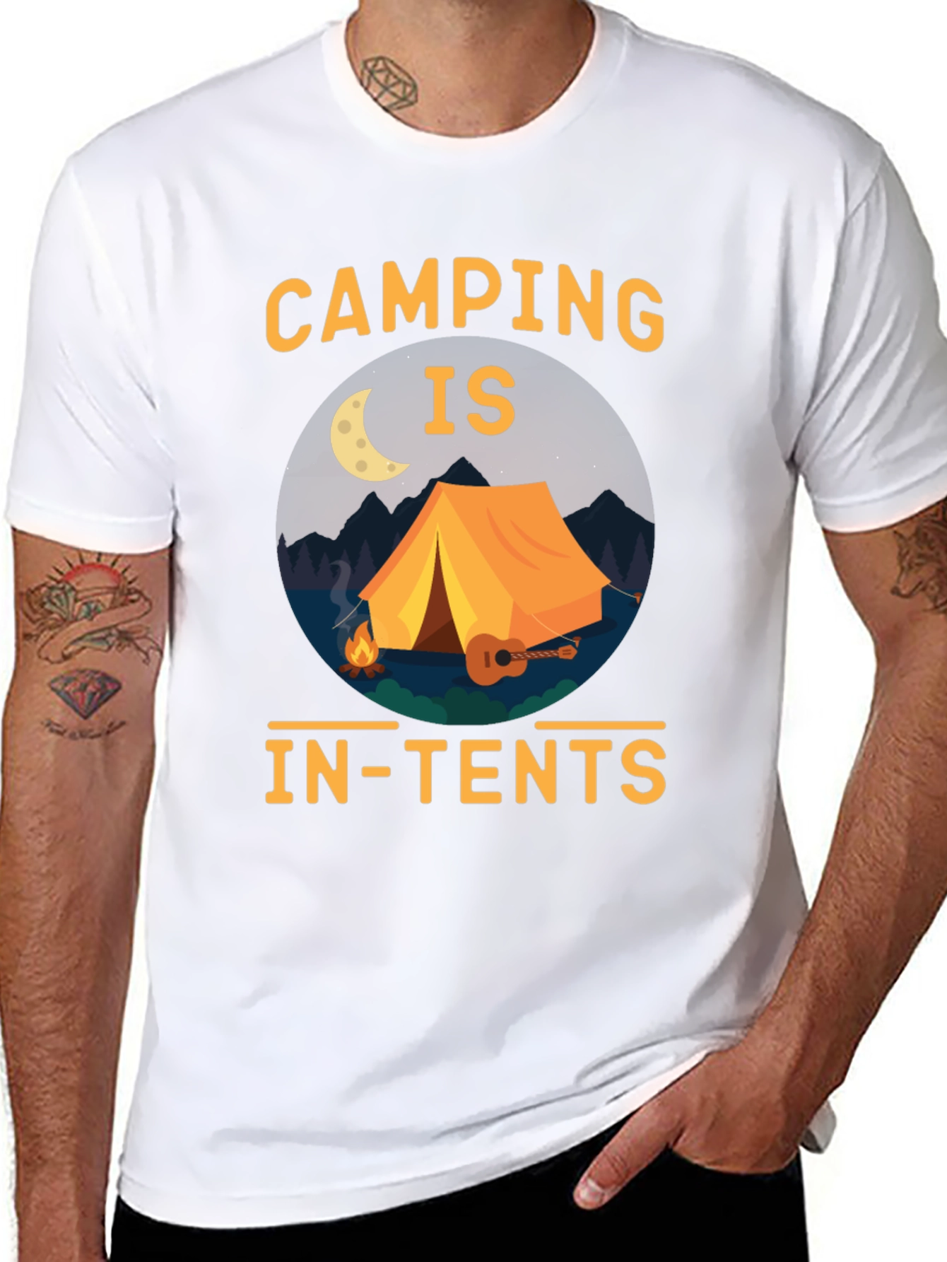 Camping Is In-Tents Graphic T-Shirt