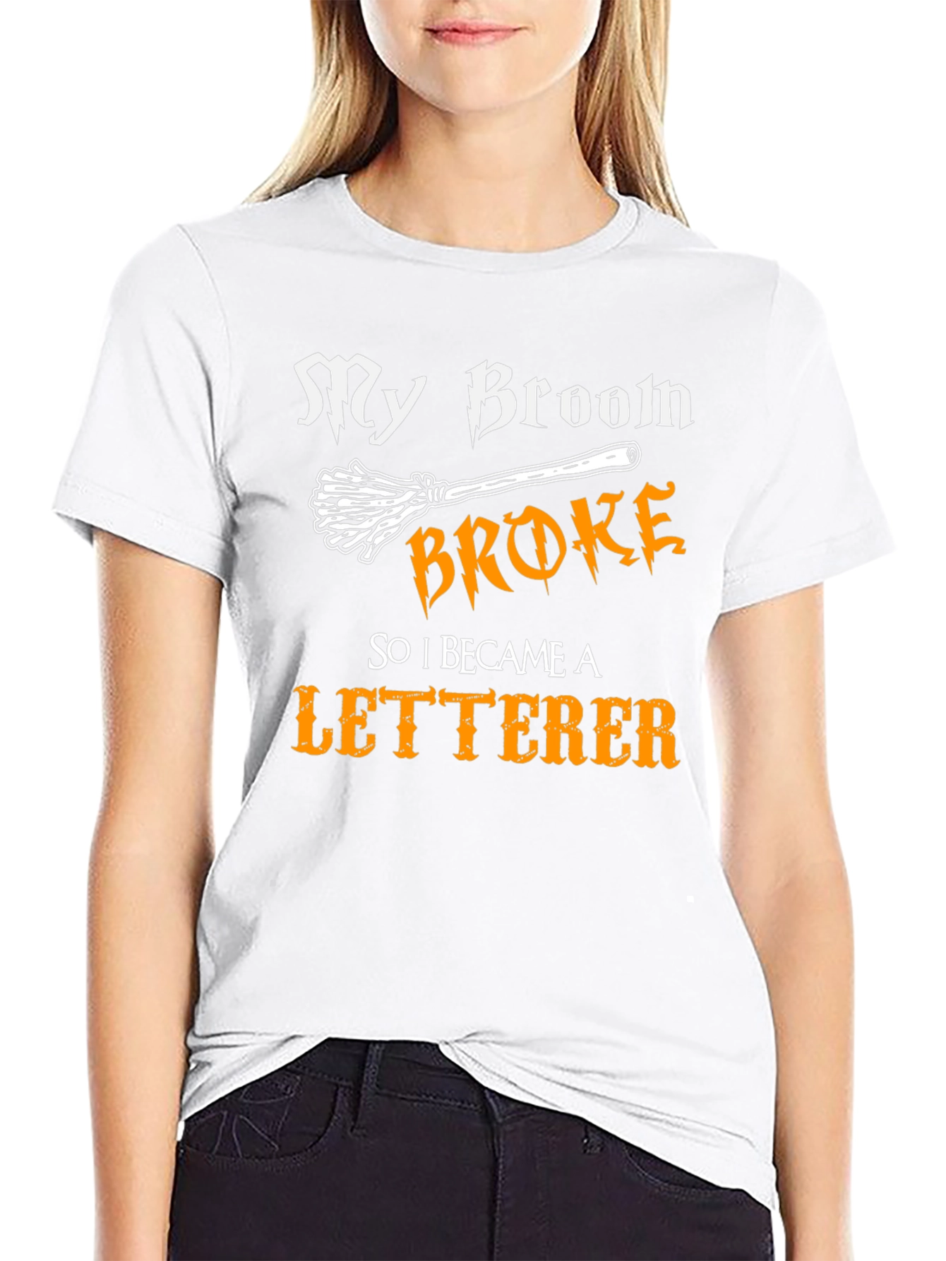 My Broom Broke So I Became a Letterer T-Shirt