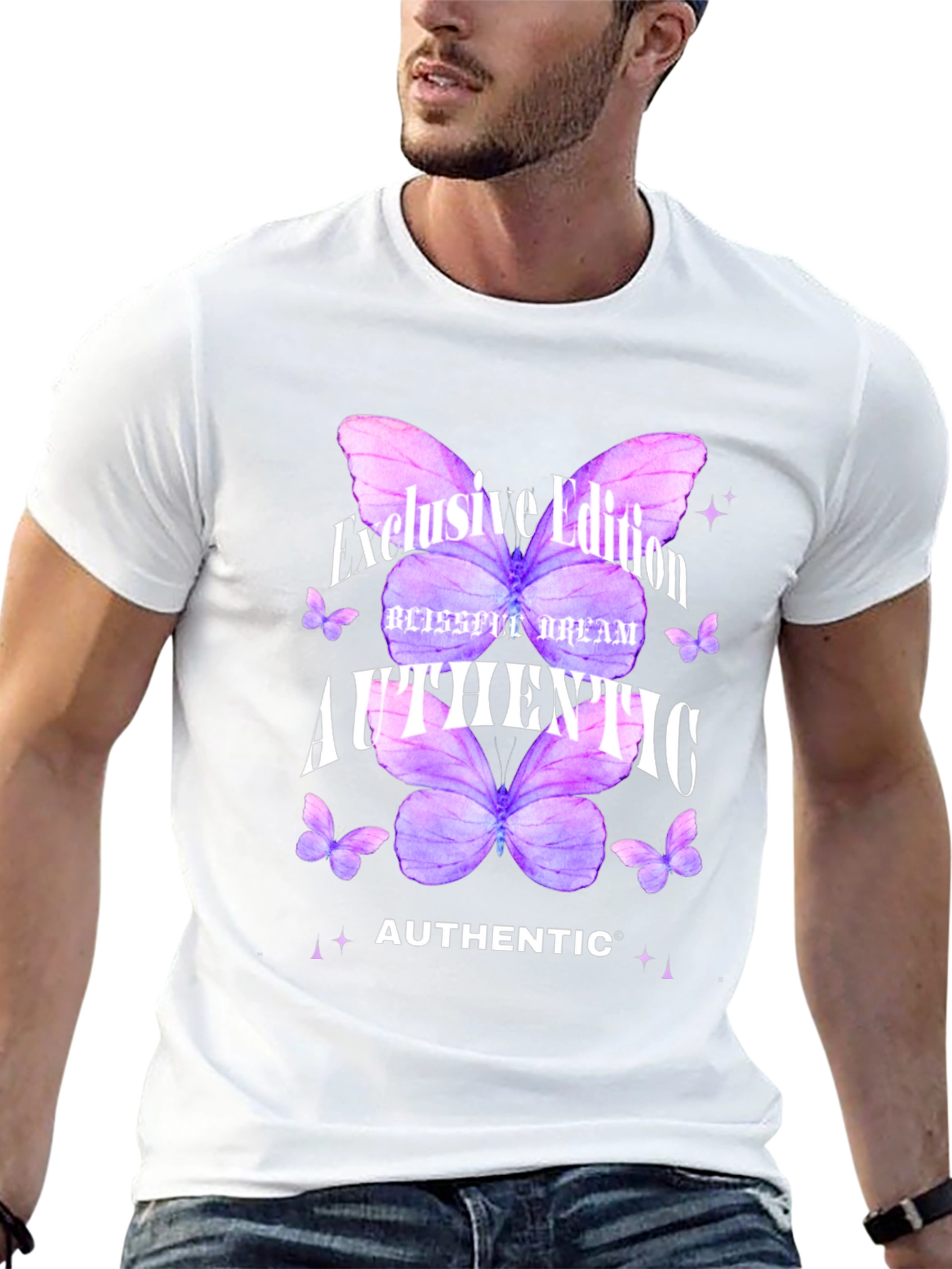 Authentic Butterfly Graphic T-Shirt