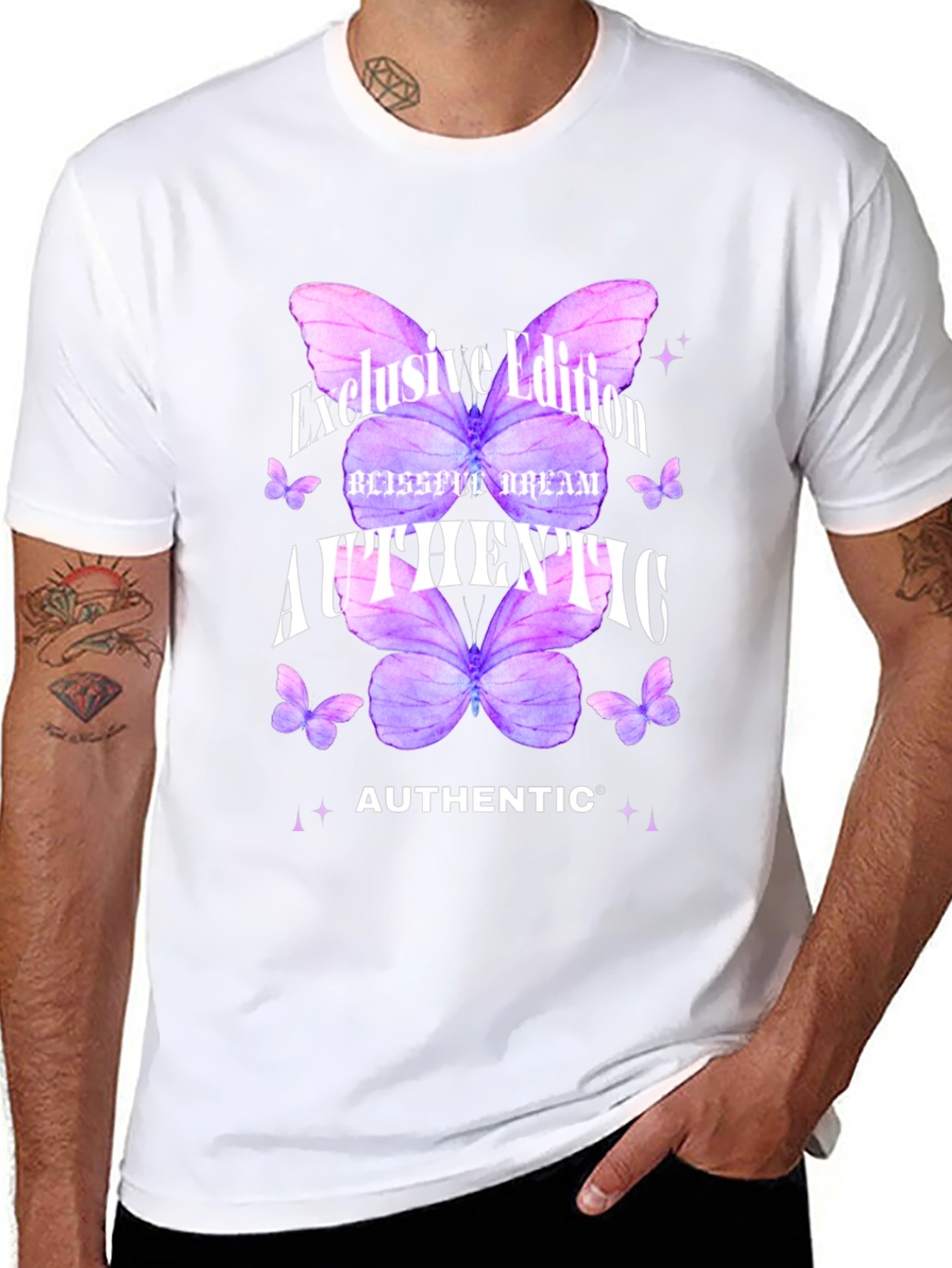 Authentic Butterfly Graphic T-Shirt