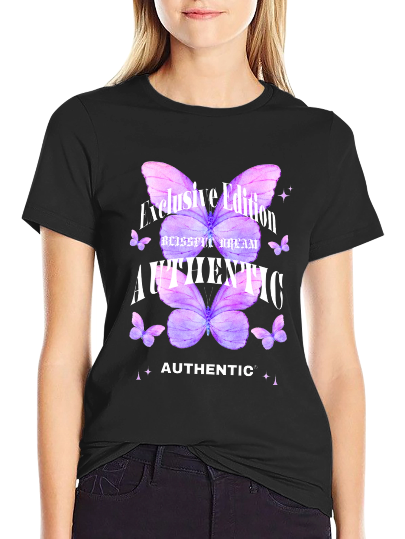 Authentic Butterfly Graphic T-Shirt