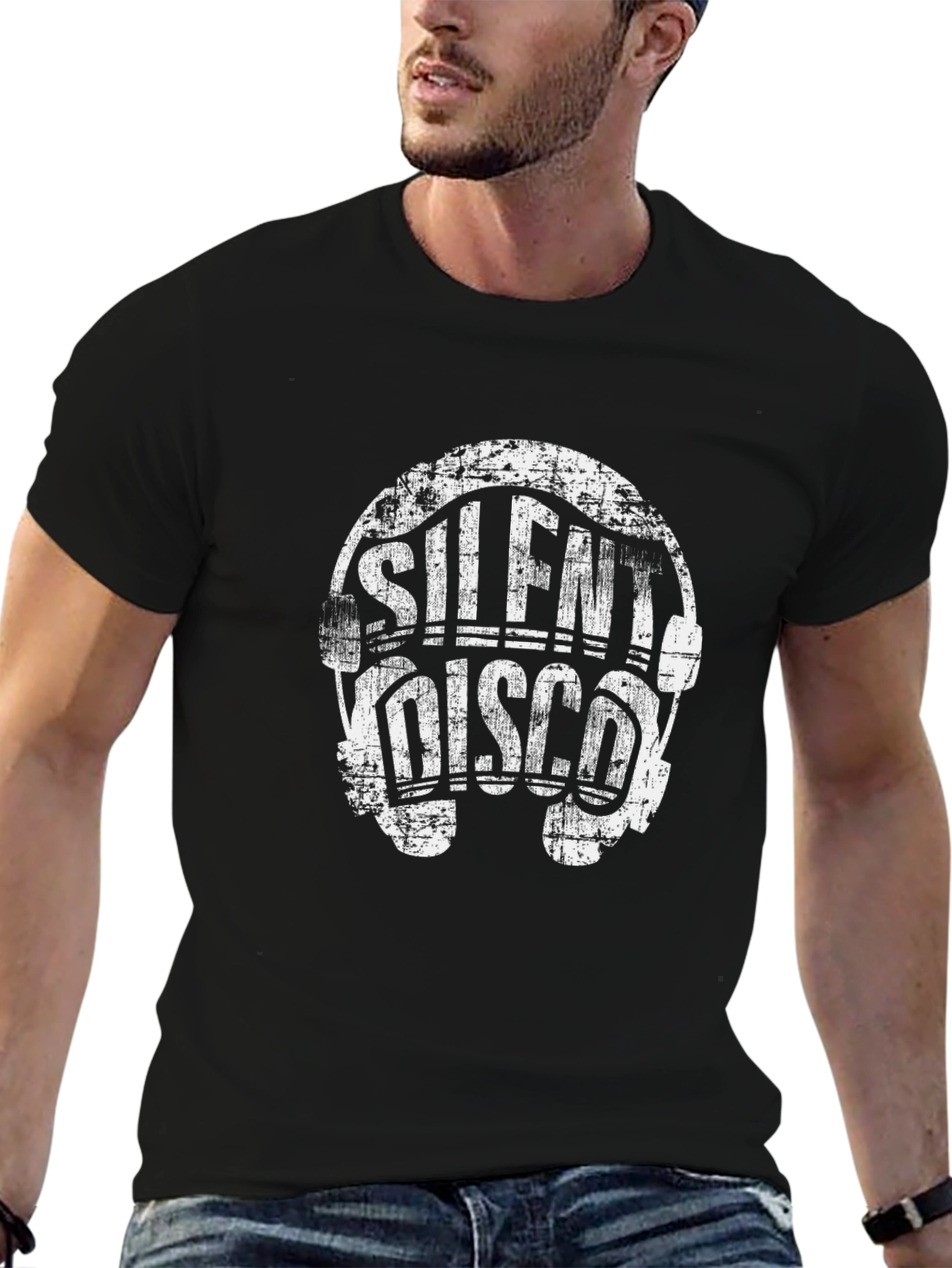 Silent Disco Black Graphic Tee