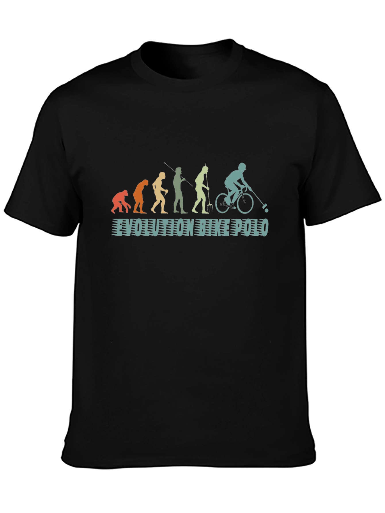 Evolution of Bike Polo T-Shirt