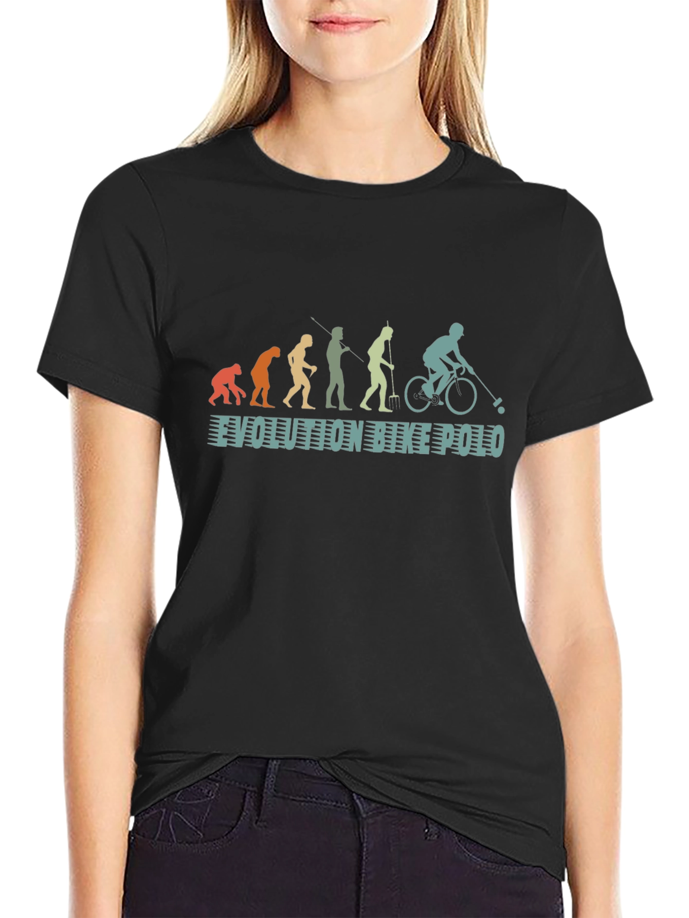 Evolution of Bike Polo T-Shirt
