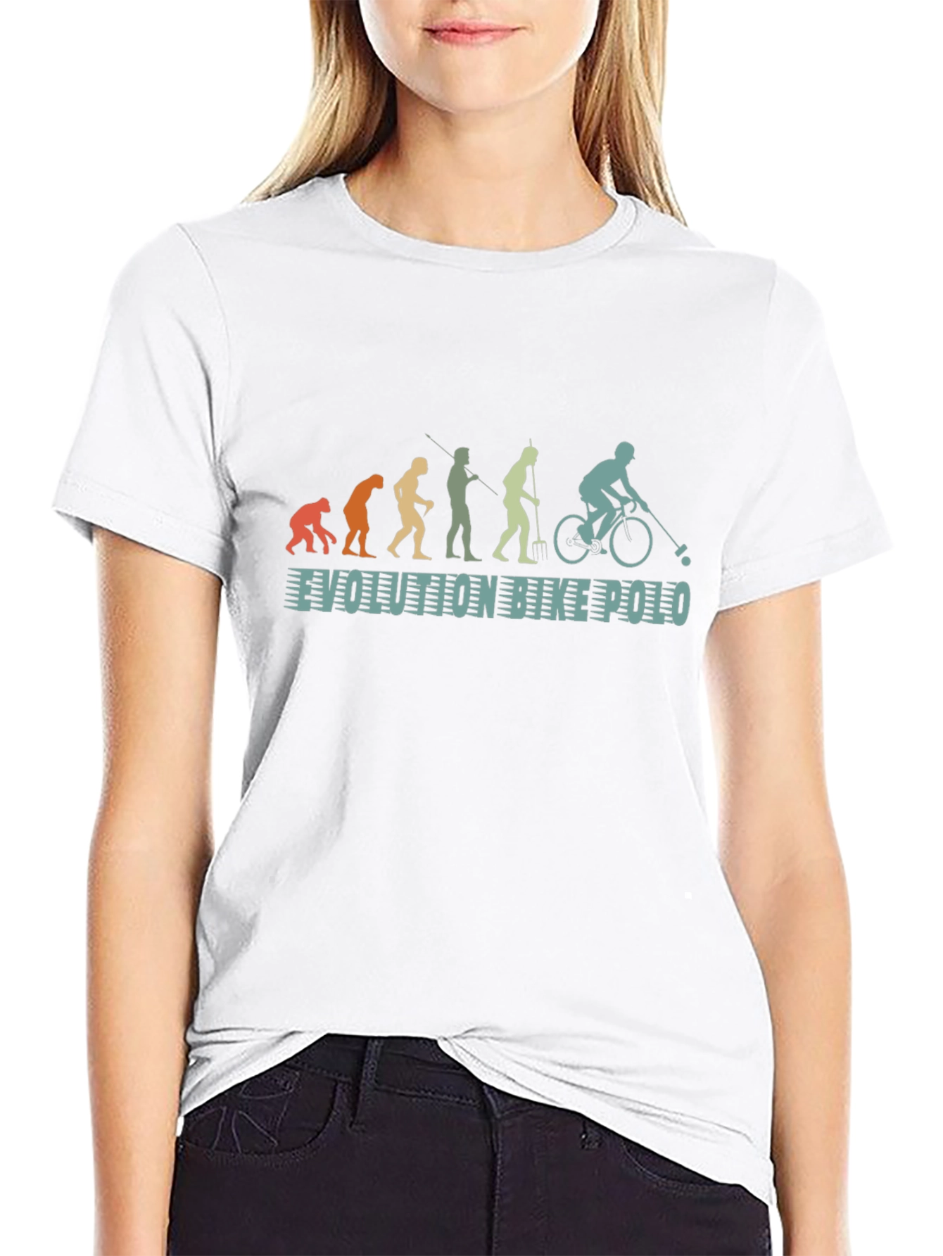 Evolution of Bike Polo T-Shirt