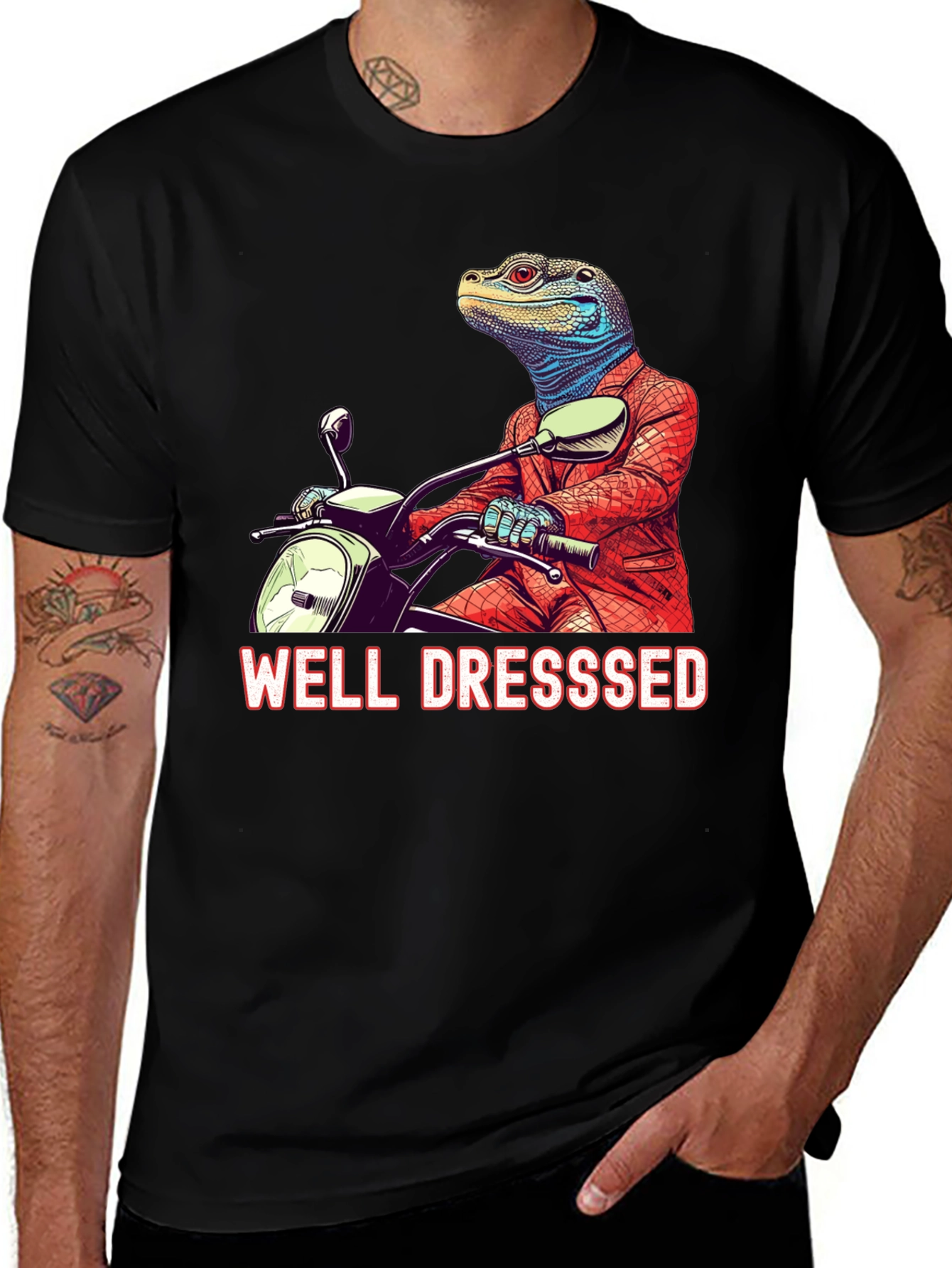 Well Dressed Lizard Rider Tee