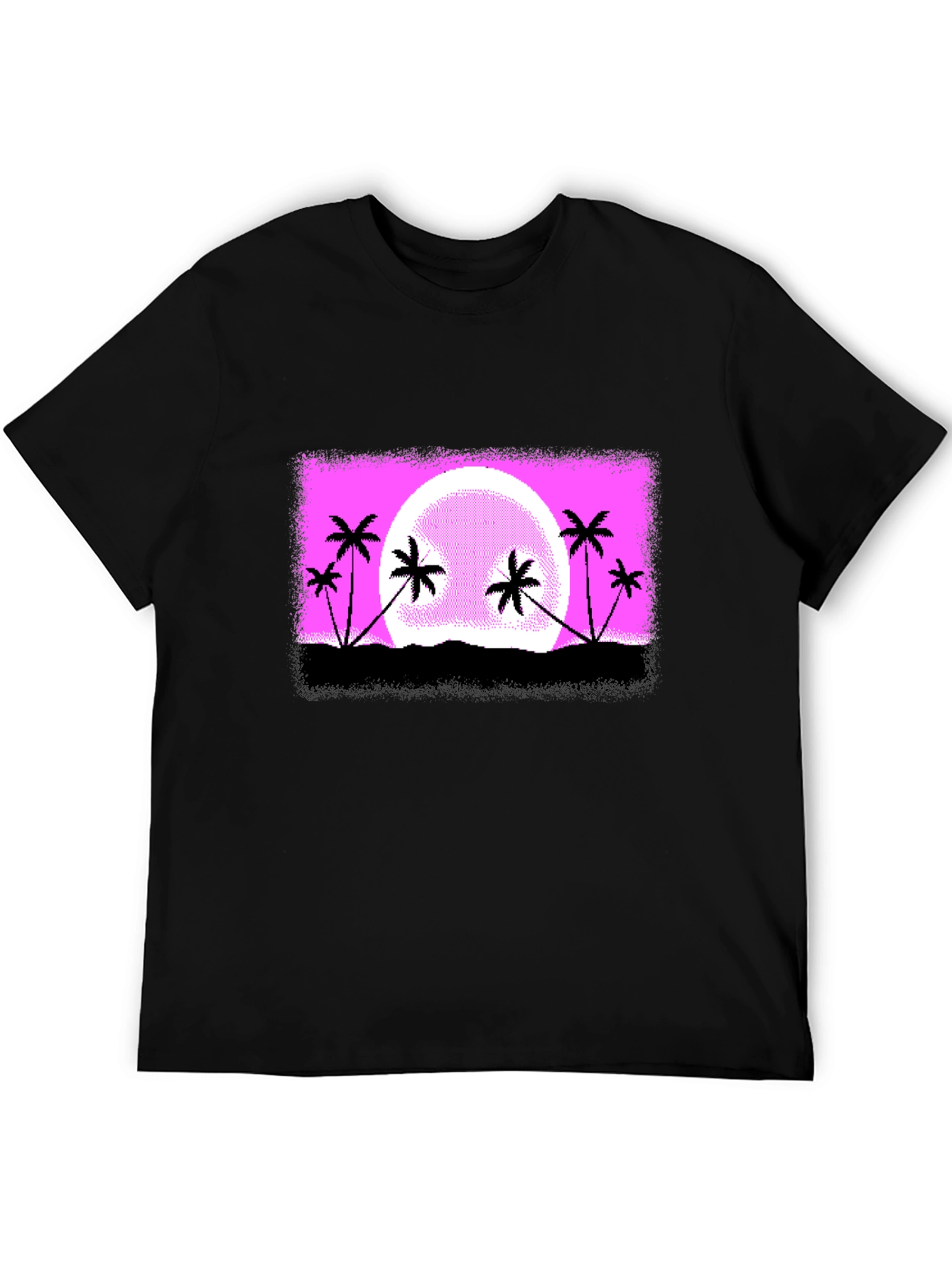 Retro Palm Tree Sunset T-Shirt
