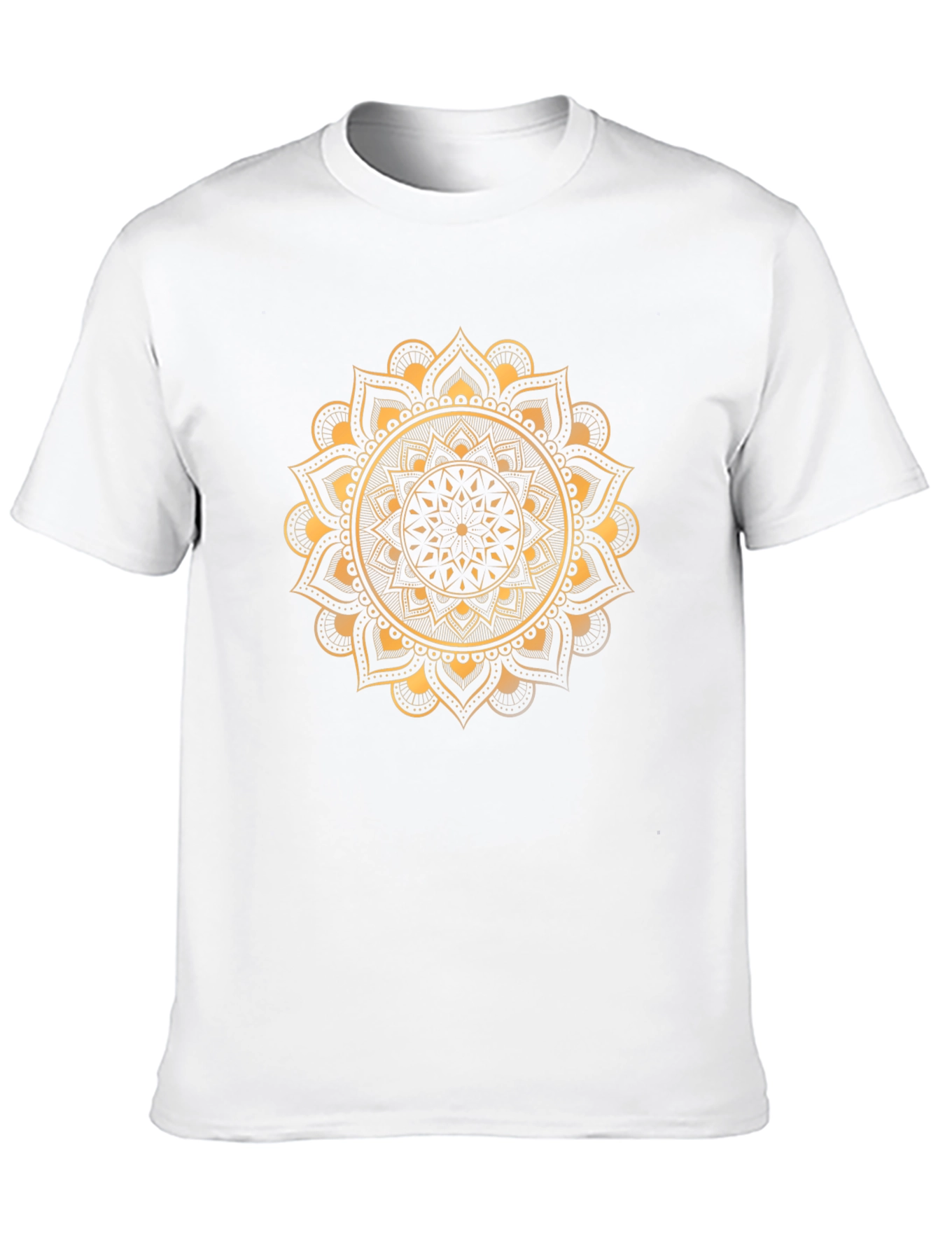 Golden Mandala Graphic Tee - Stylish Black T-Shirt