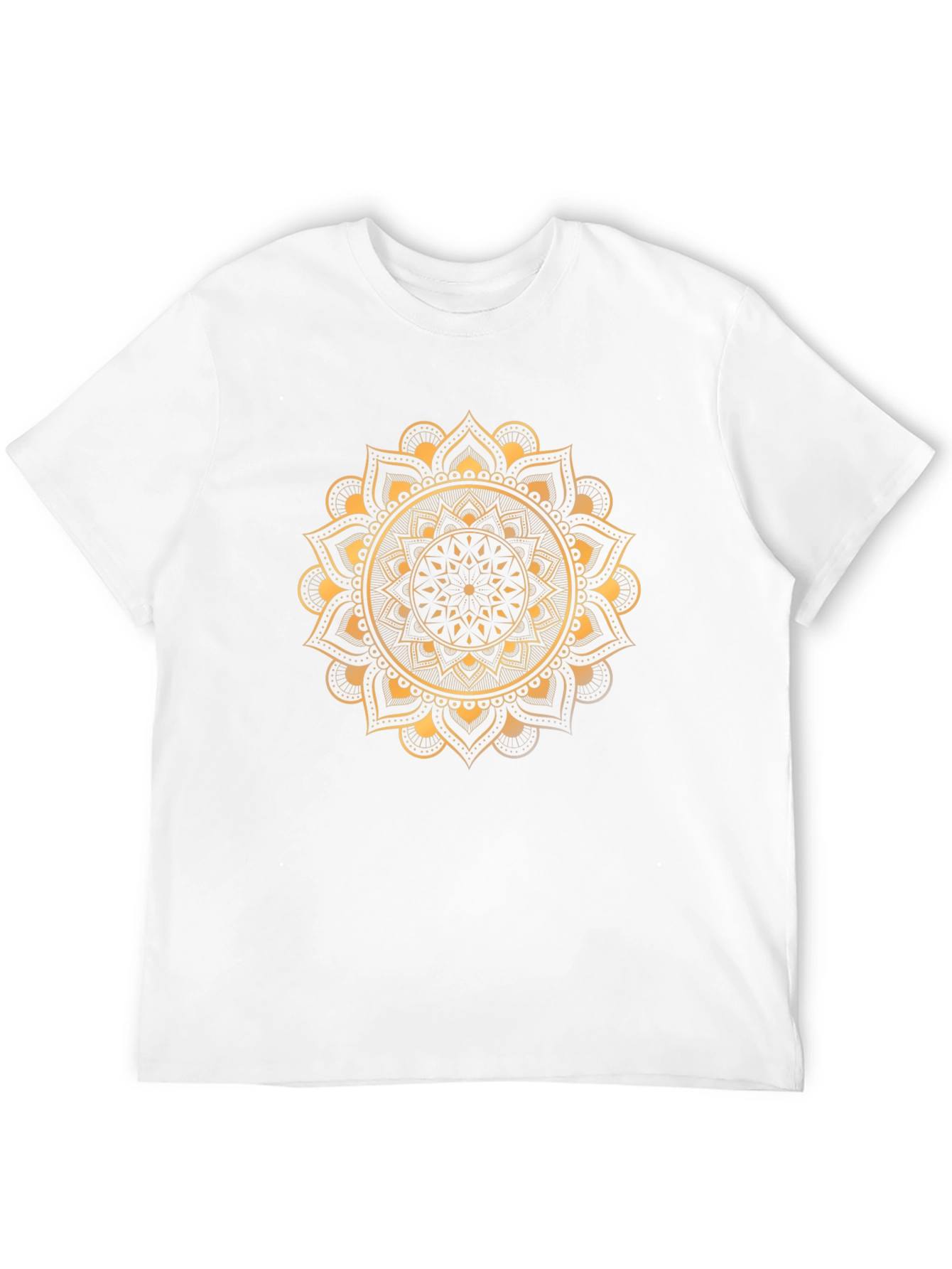 Golden Mandala Graphic Tee - Stylish Black T-Shirt