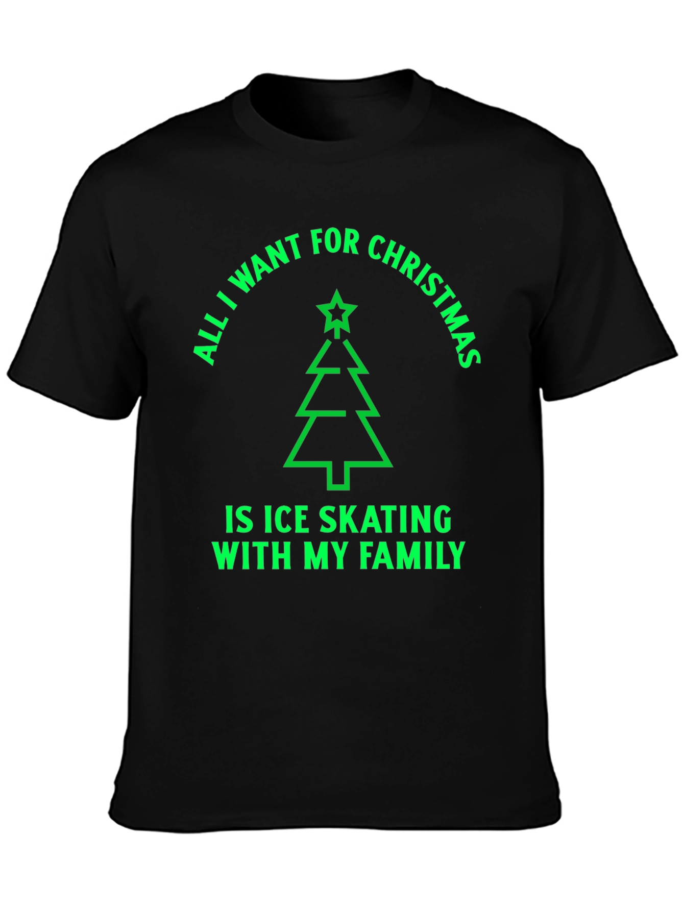 Ice Skating Family Christmas T-Shirt