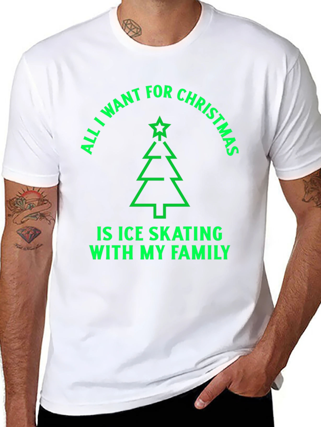 Ice Skating Family Christmas T-Shirt