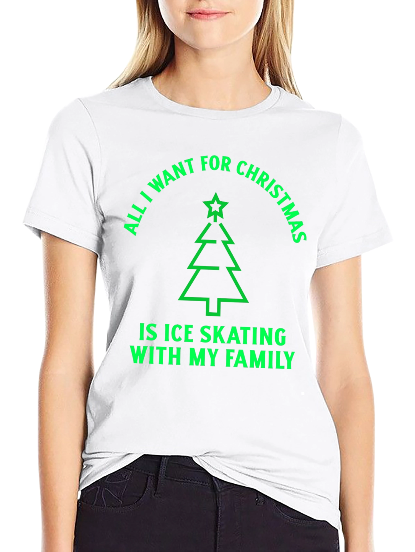 Ice Skating Family Christmas T-Shirt