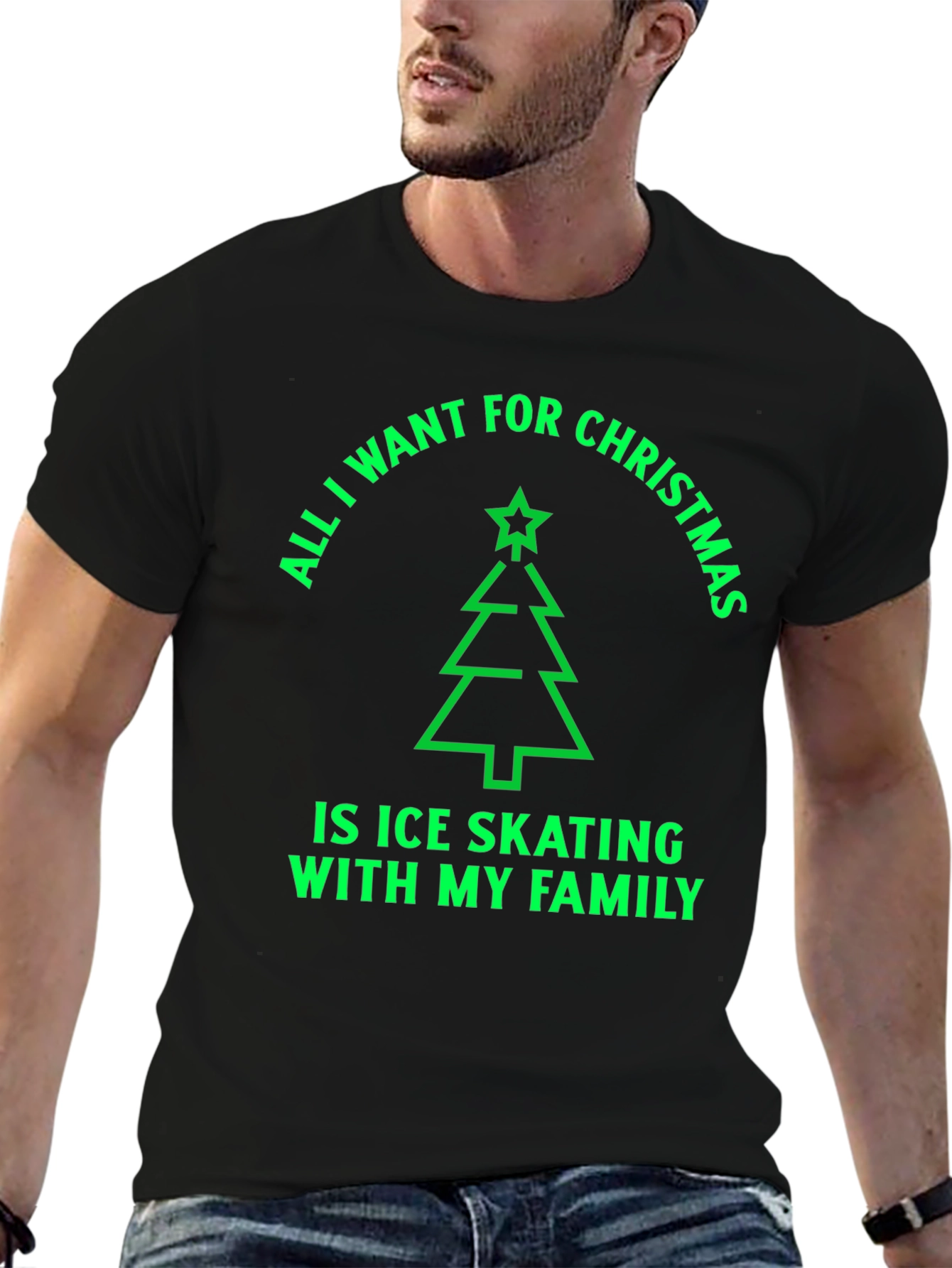 Ice Skating Family Christmas T-Shirt