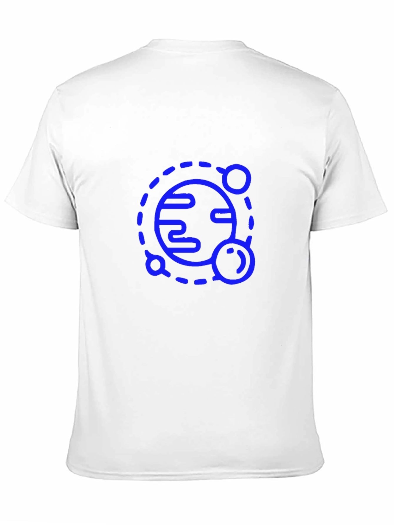 Black T-Shirt with Blue Planet Graphic