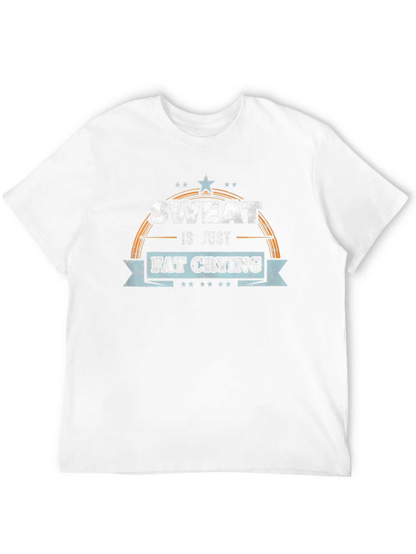 Sweat is Just Fat Crying Graphic T-Shirt