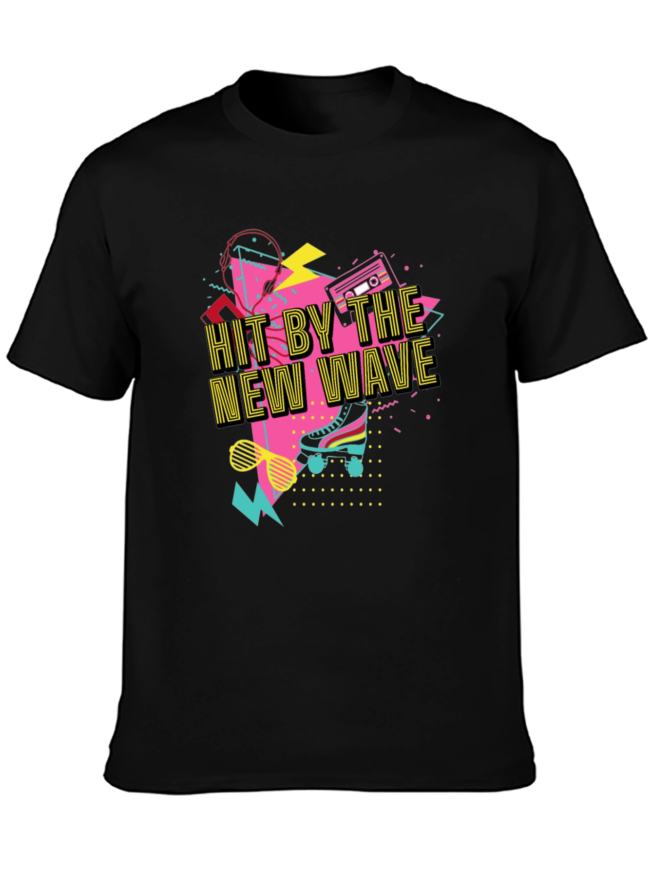 Hit By The New Wave Retro 80s T-Shirt