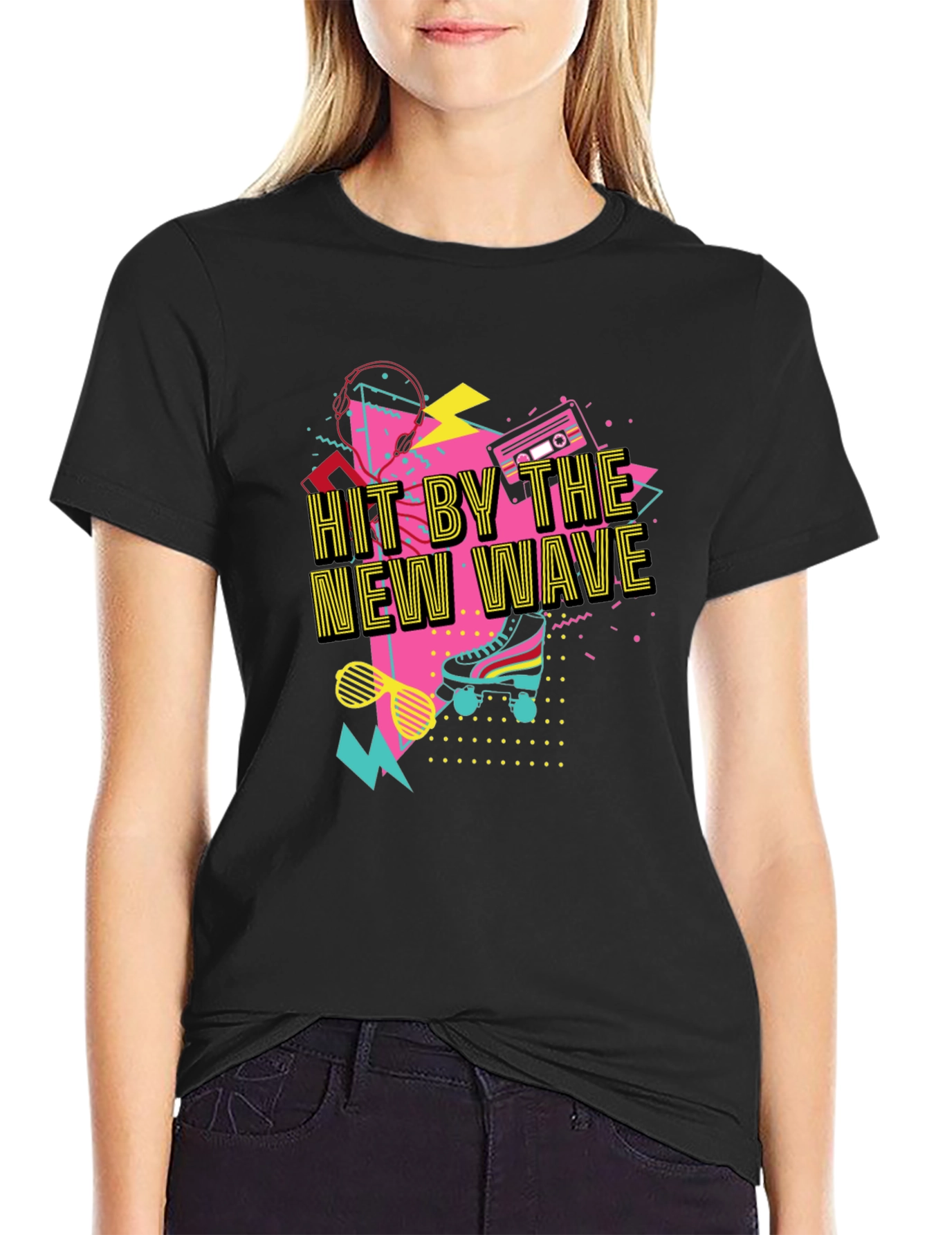 Hit By The New Wave Retro 80s T-Shirt