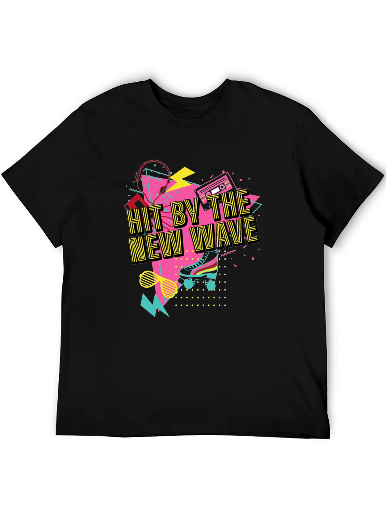 Hit By The New Wave Retro 80s T-Shirt