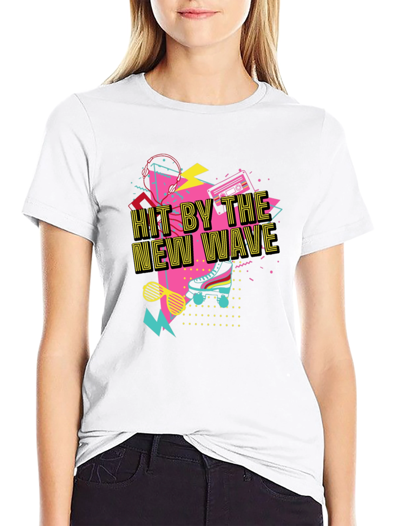 Hit By The New Wave Retro 80s T-Shirt