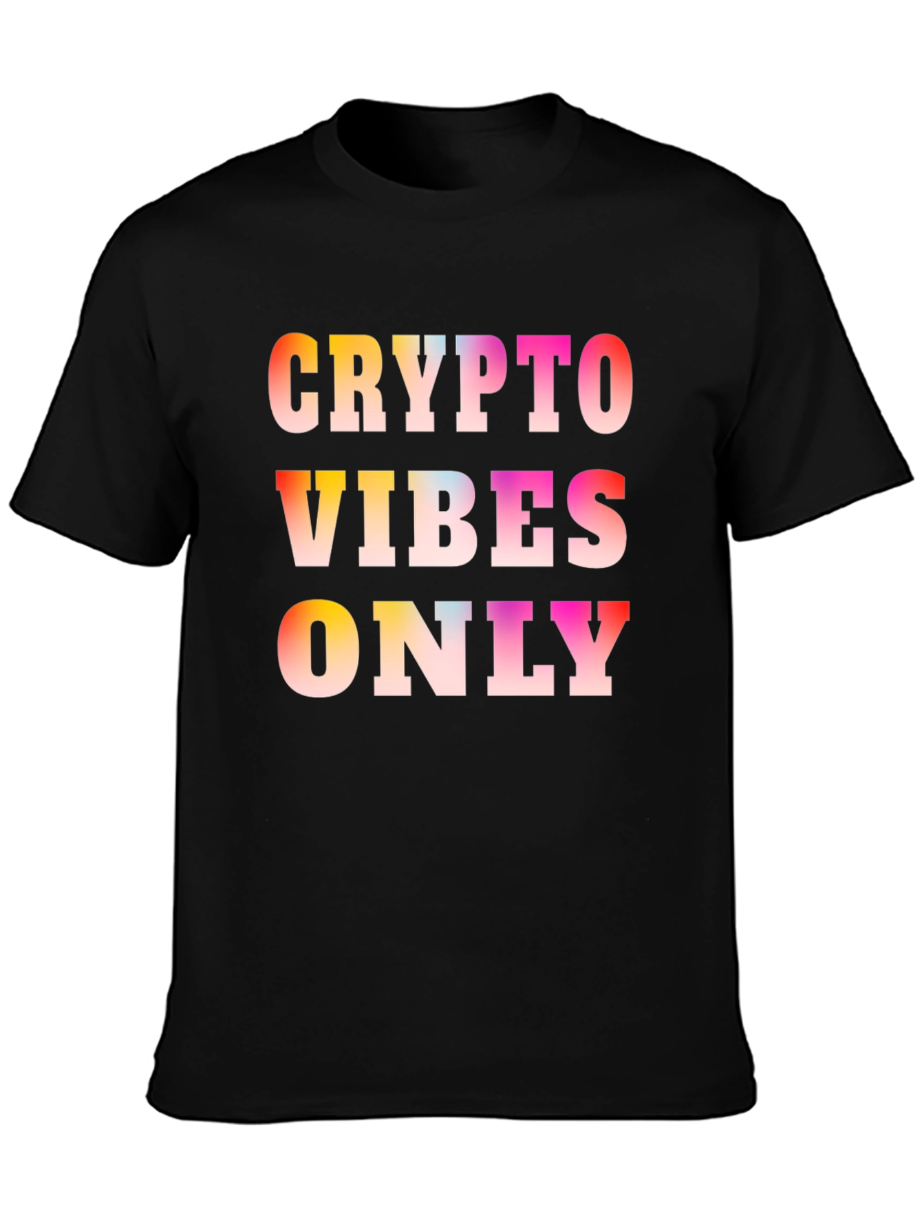Crypto Vibes Only Black T-Shirt