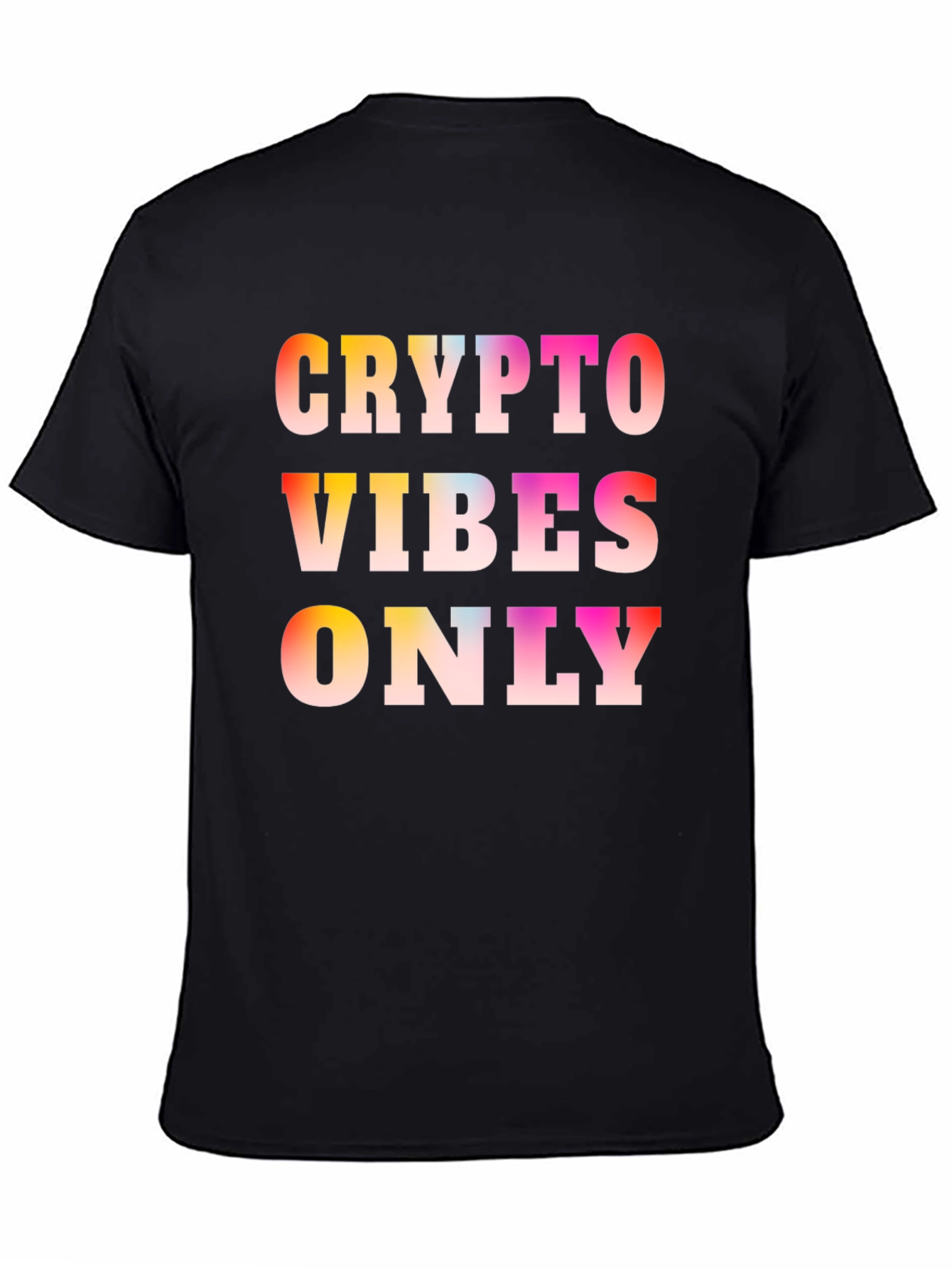 Crypto Vibes Only Black T-Shirt