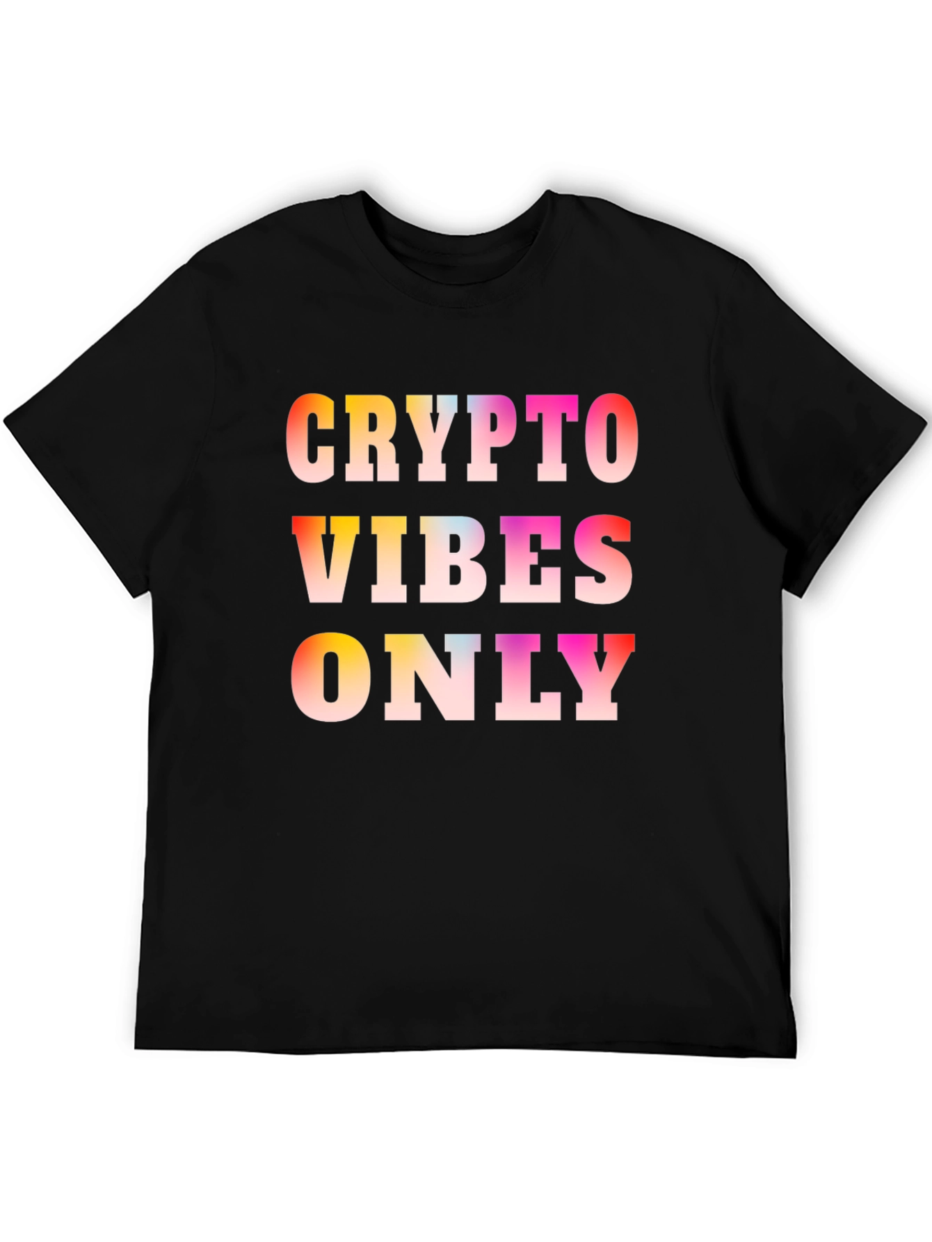Crypto Vibes Only Black T-Shirt