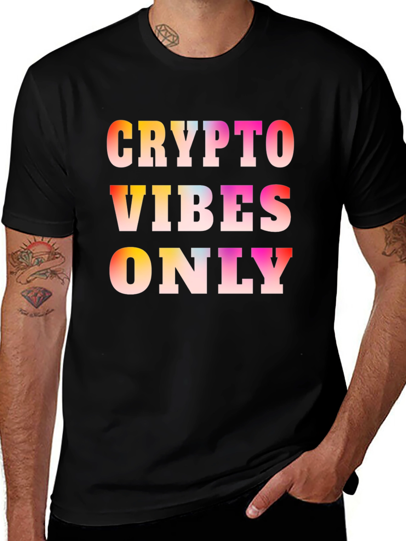 Crypto Vibes Only Black T-Shirt
