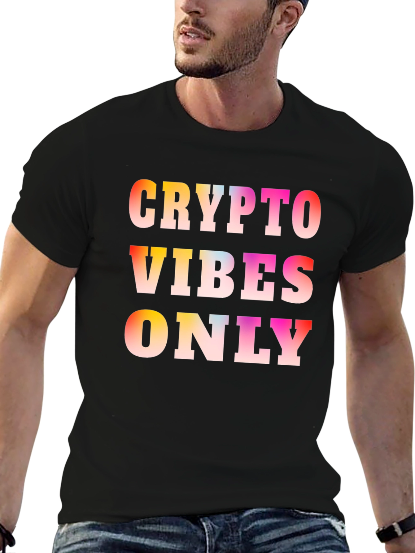 Crypto Vibes Only Black T-Shirt