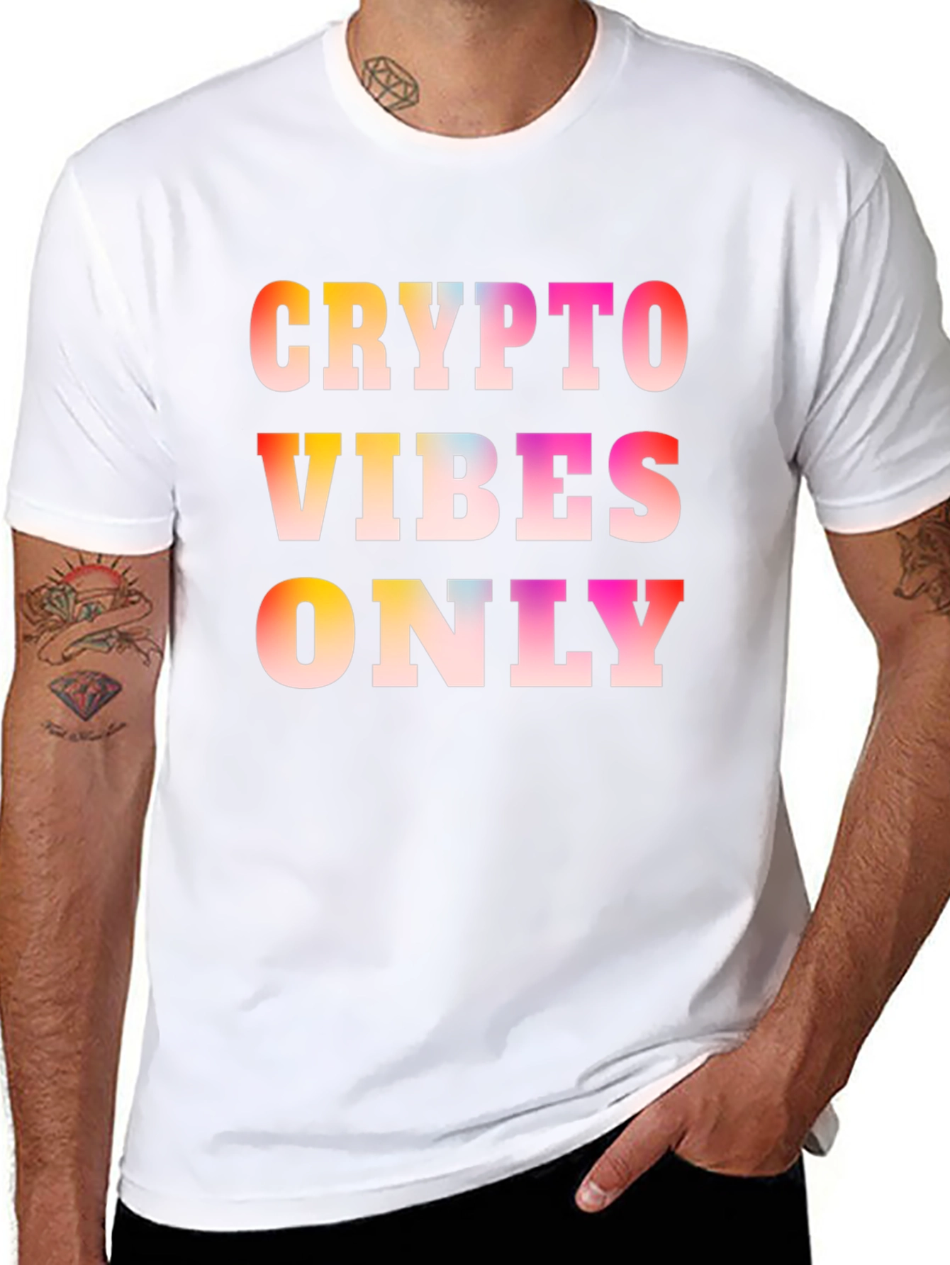 Crypto Vibes Only Black T-Shirt