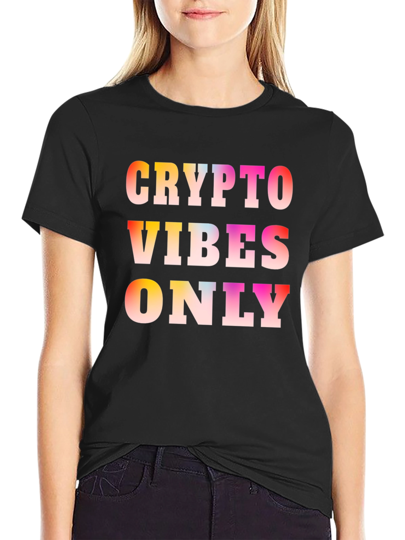 Crypto Vibes Only Black T-Shirt