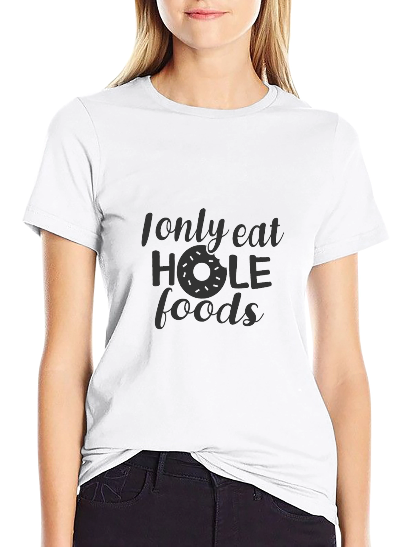 Hole Foods Graphic Tee - Funny Donut Shirt