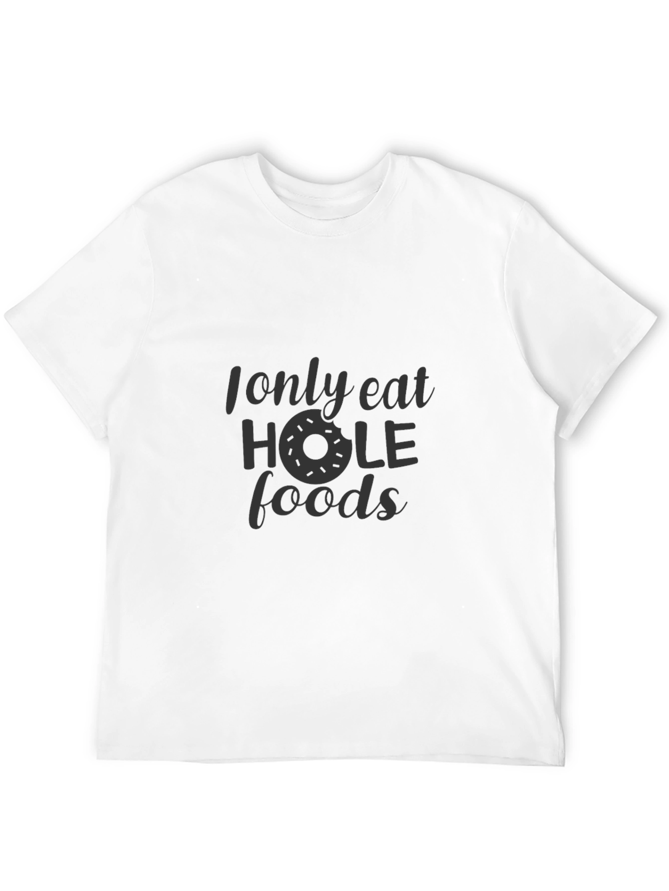 Hole Foods Graphic Tee - Funny Donut Shirt